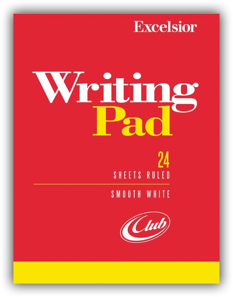 WRITING PADS,No.2 Ruled White 24 leaves Club [Packs Only]