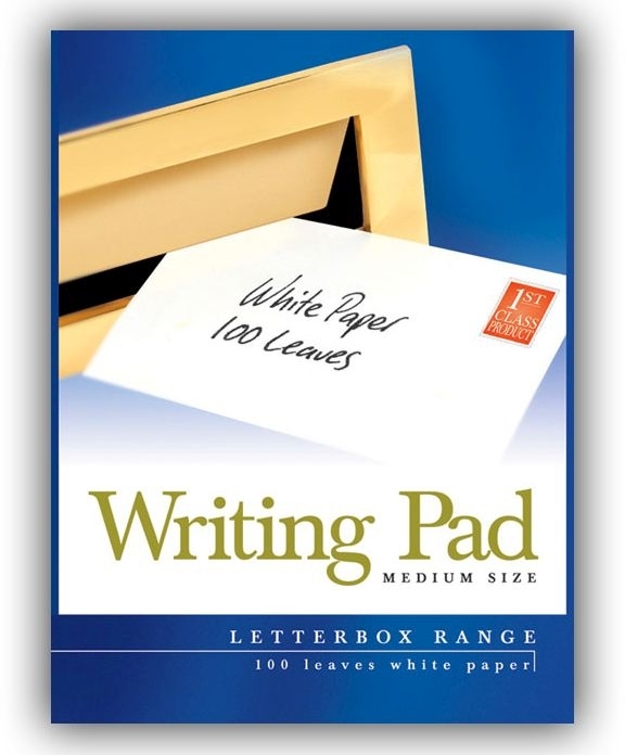 WRITING PAD,A5 Plain White 100 leaves Club (Medium) [Packs Only]