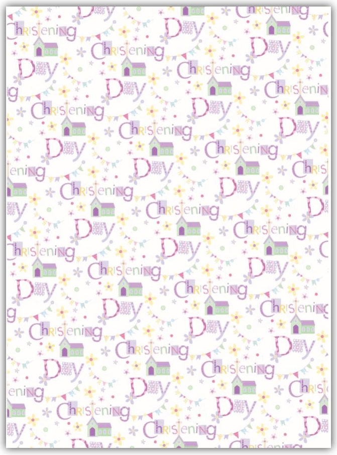 GIFT WRAP,Christening [Packs Only]