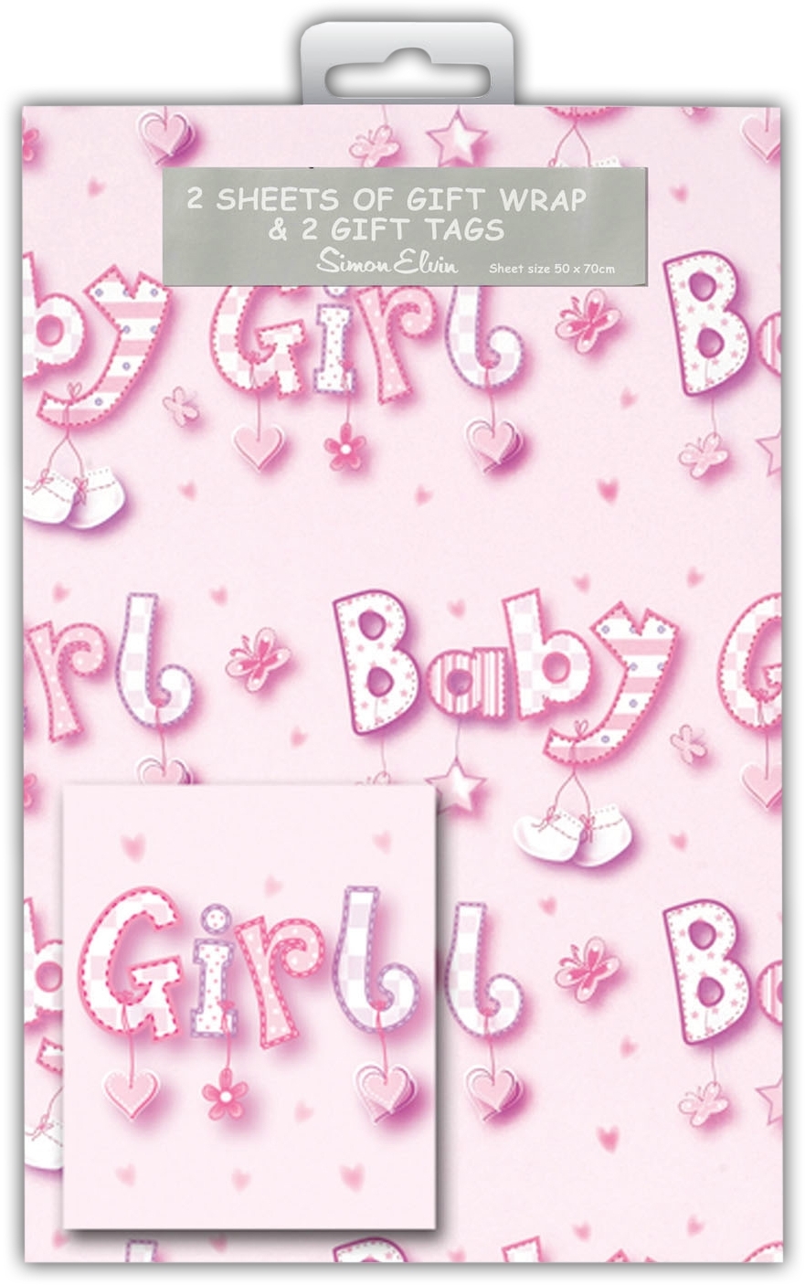GIFT WRAP PACKETS,Baby Girl H/pk [Packs Only]