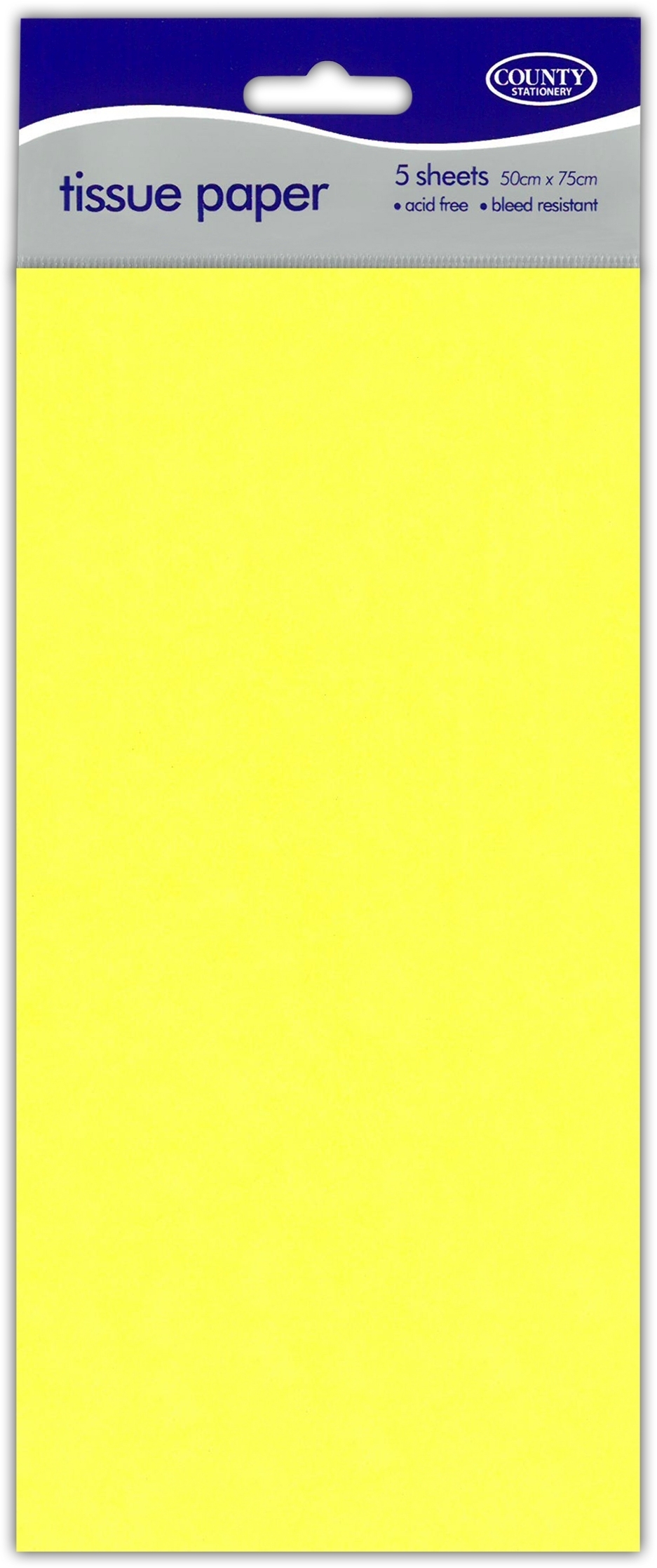 TISSUE PAPER,Yellow 5`s H/pk [Packs Only]