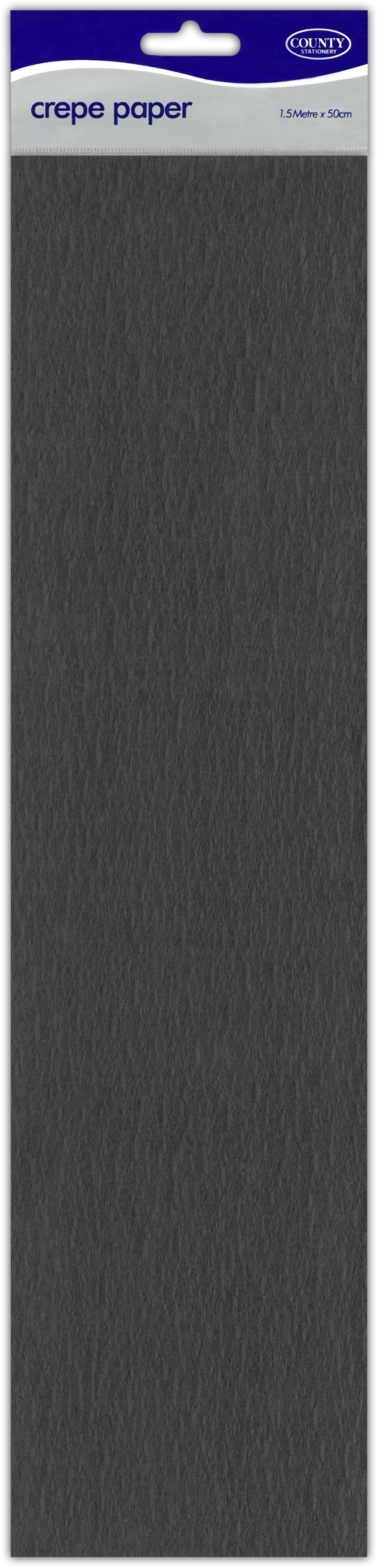 CREPE PAPER,Black 40% 1.5m H/pk [Packs Only]