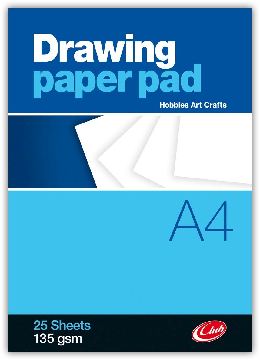 DRAWING PAD,A4 25 Sheets [Packs Only]