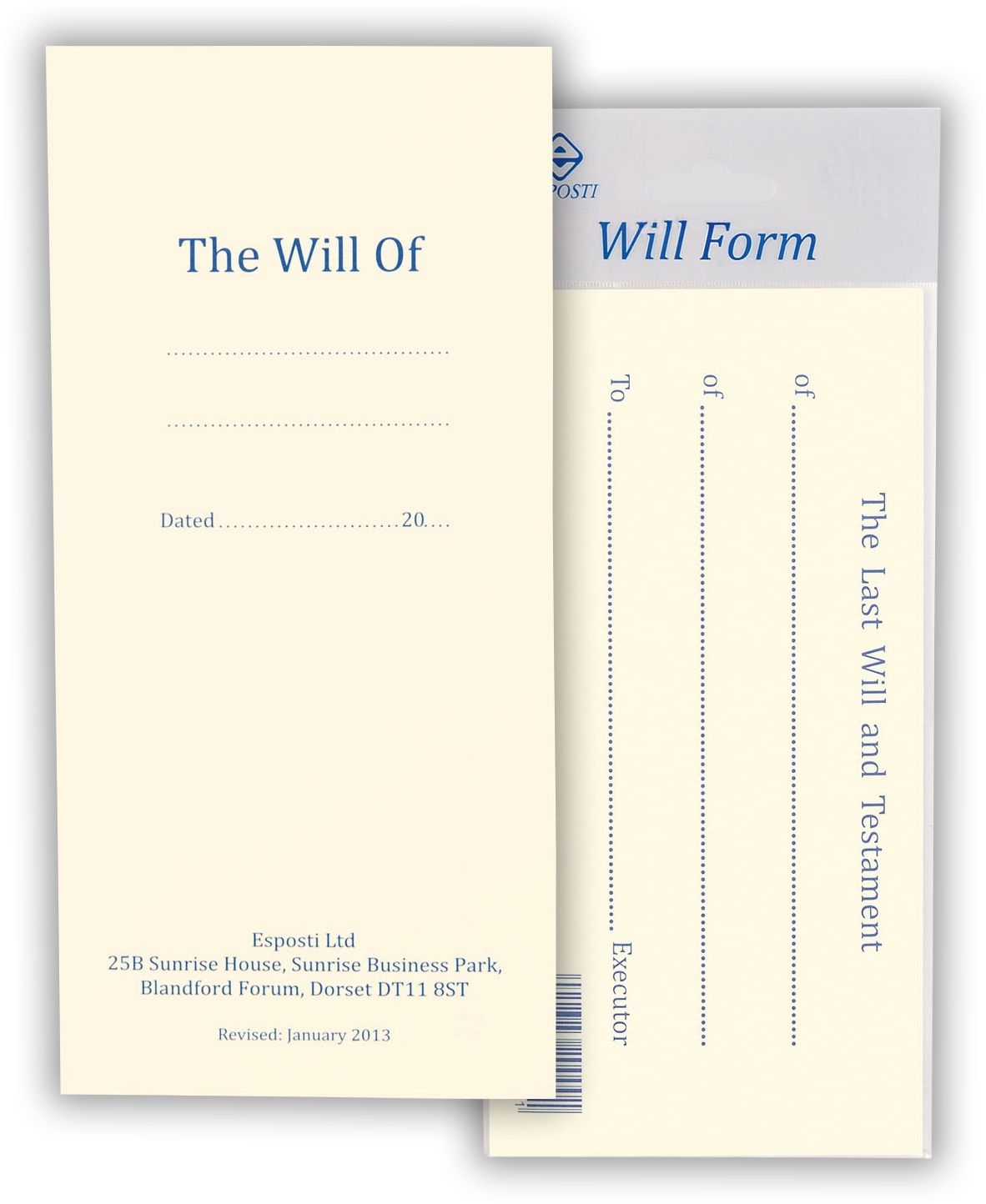 WILL FORM,H/pk [Splittable]