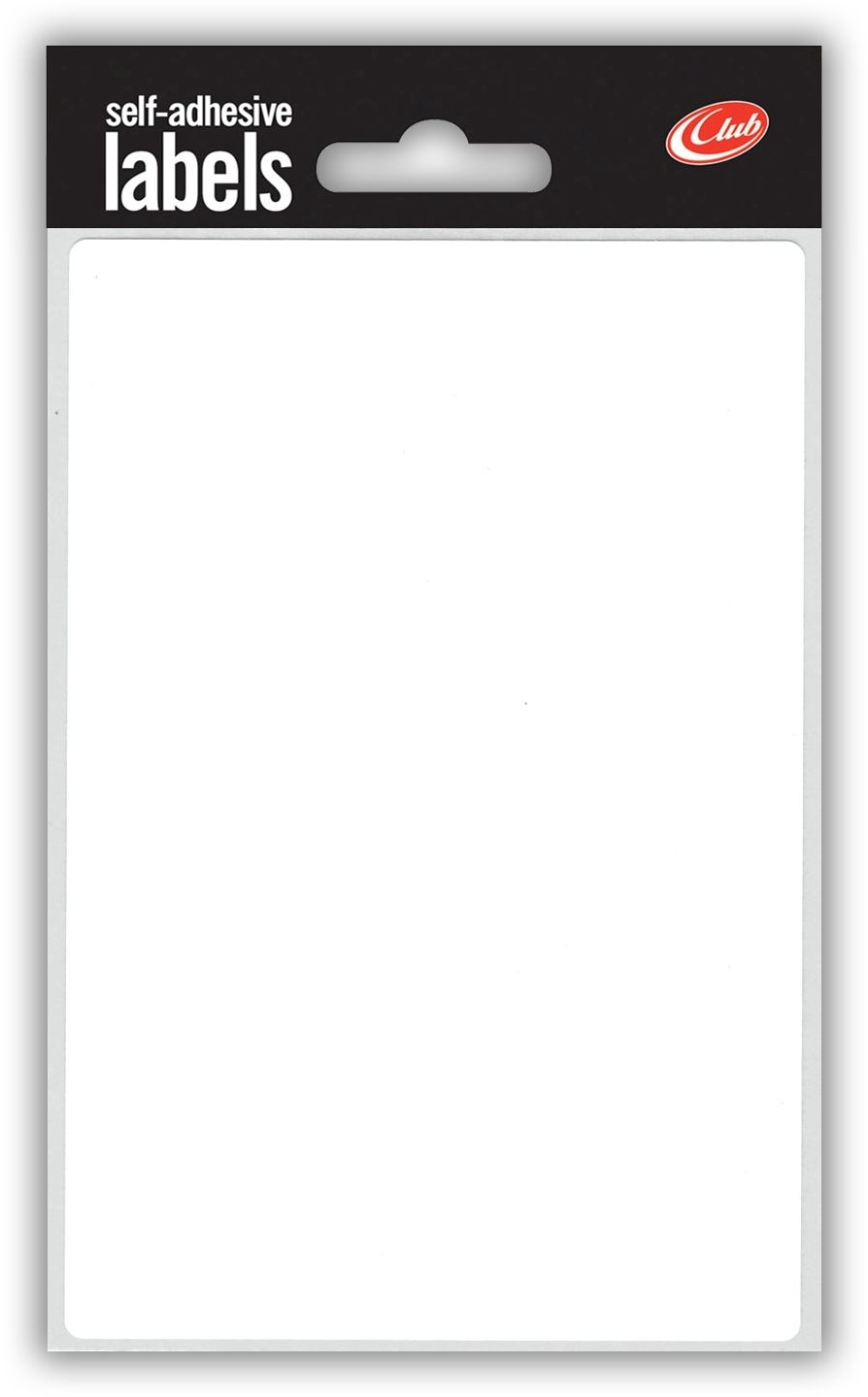 LABEL,S/Adh White 80x120mm H/pk [Packs Only]
