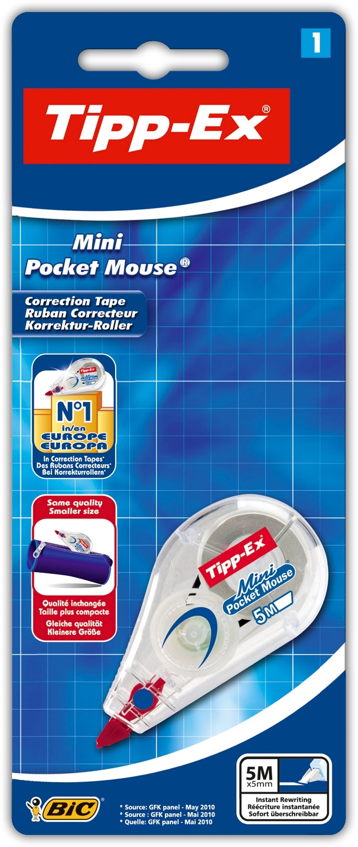 TIPPEX CORRECTION TAPE,Mini Pocket Mouse I/cd [Splittable]
