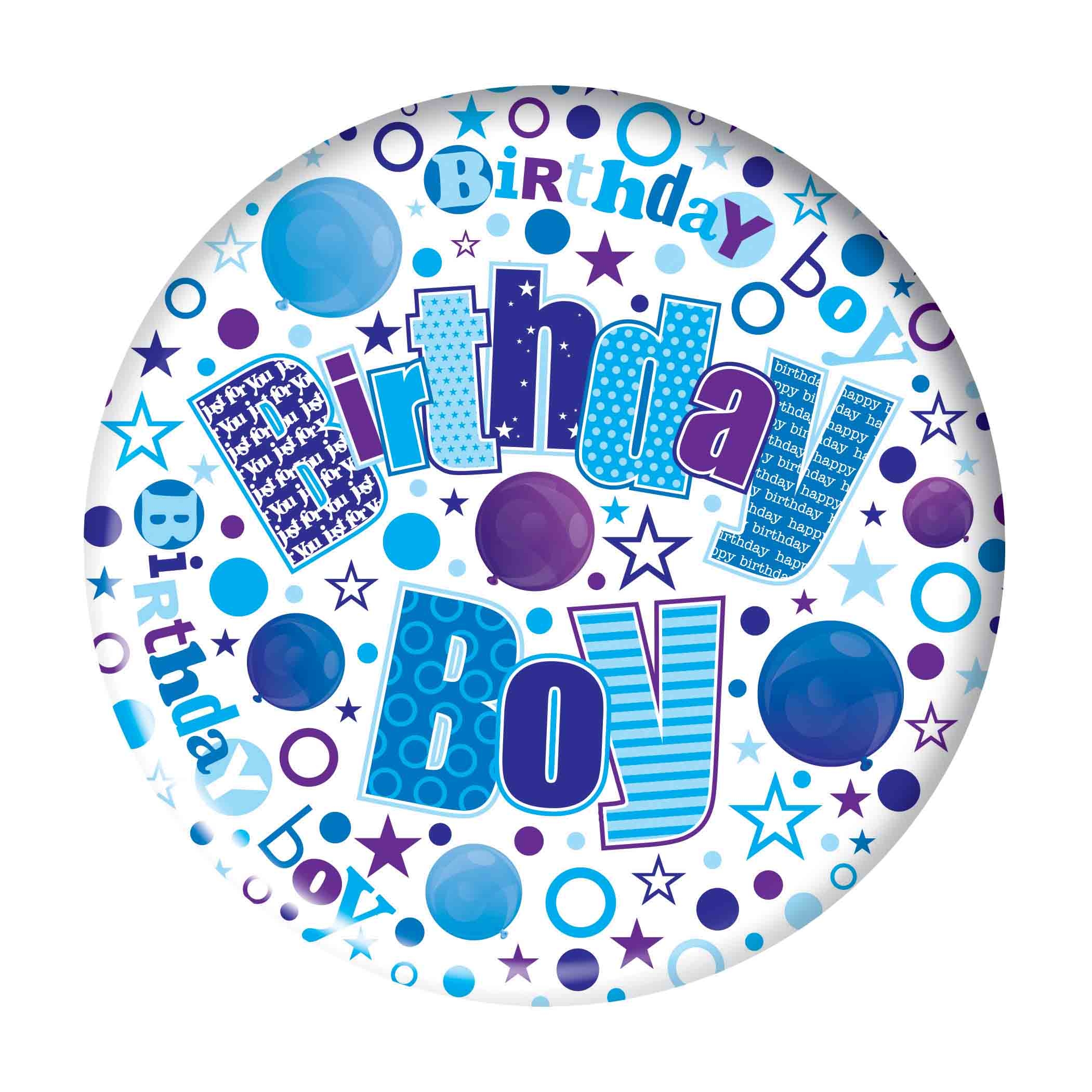 MEGA BADGE,Birthday Boy [Packs Only]