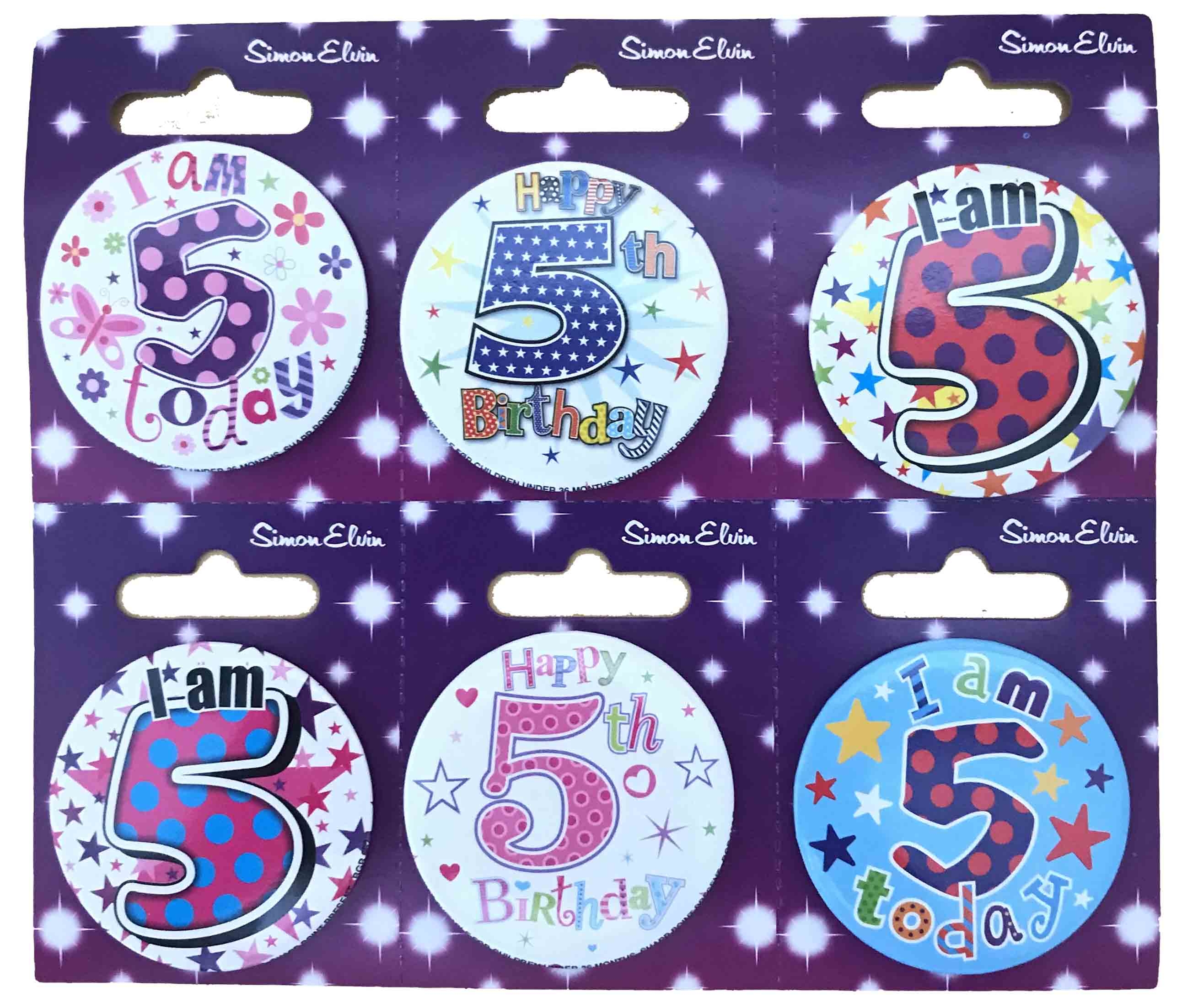 BADGE,AGE 5 Small 54mm [Packs Only]