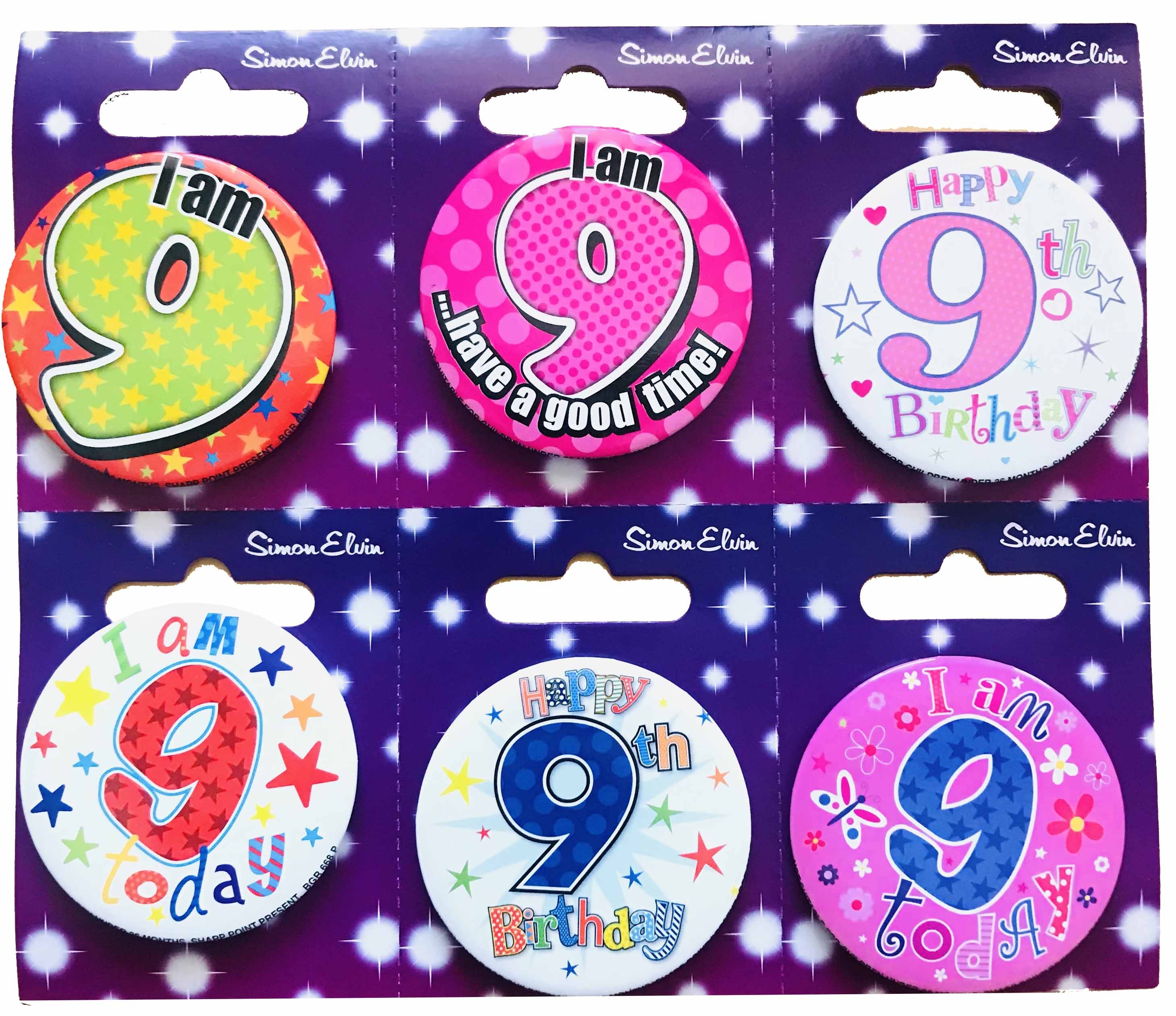 BADGE,AGE 9 Small 54mm [Packs Only]