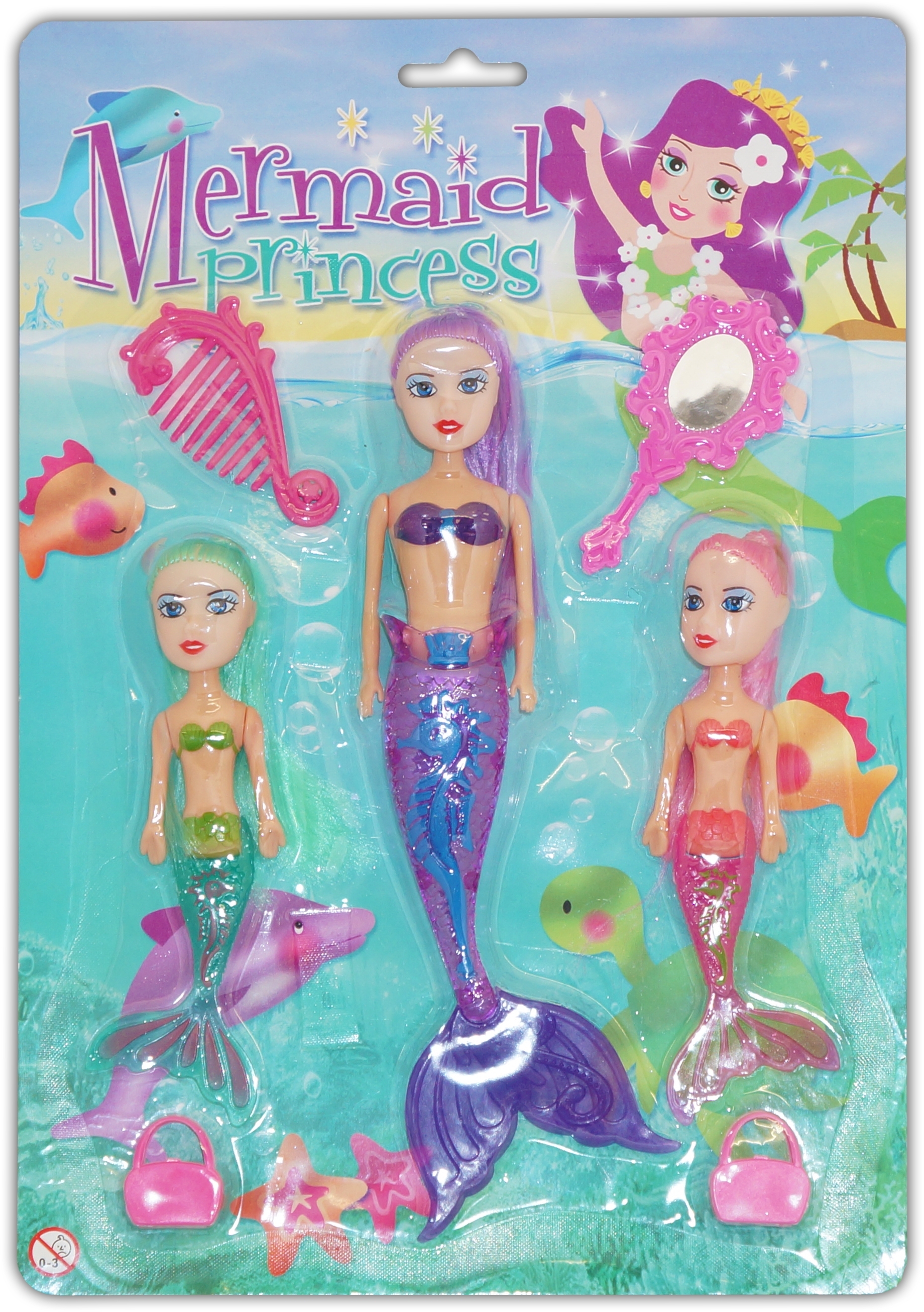 DOLLS,Mermaid Princess 3`s 13 & 21cm,I/cd [Splittable]