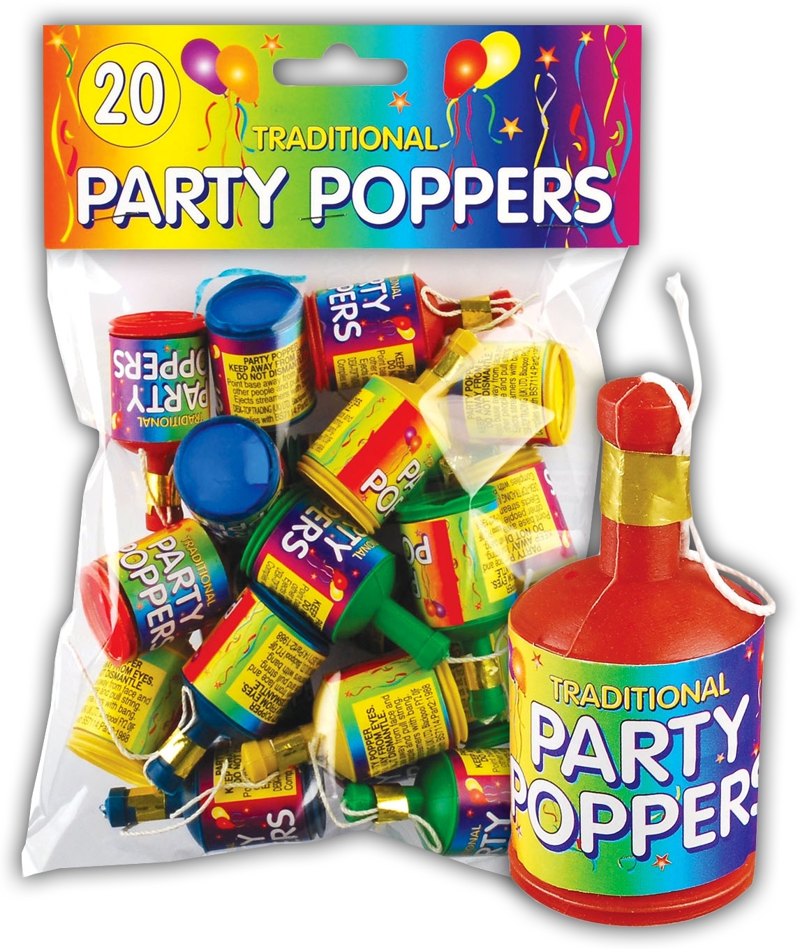 PARTY POPPERS,20`s H/pk [Splittable]