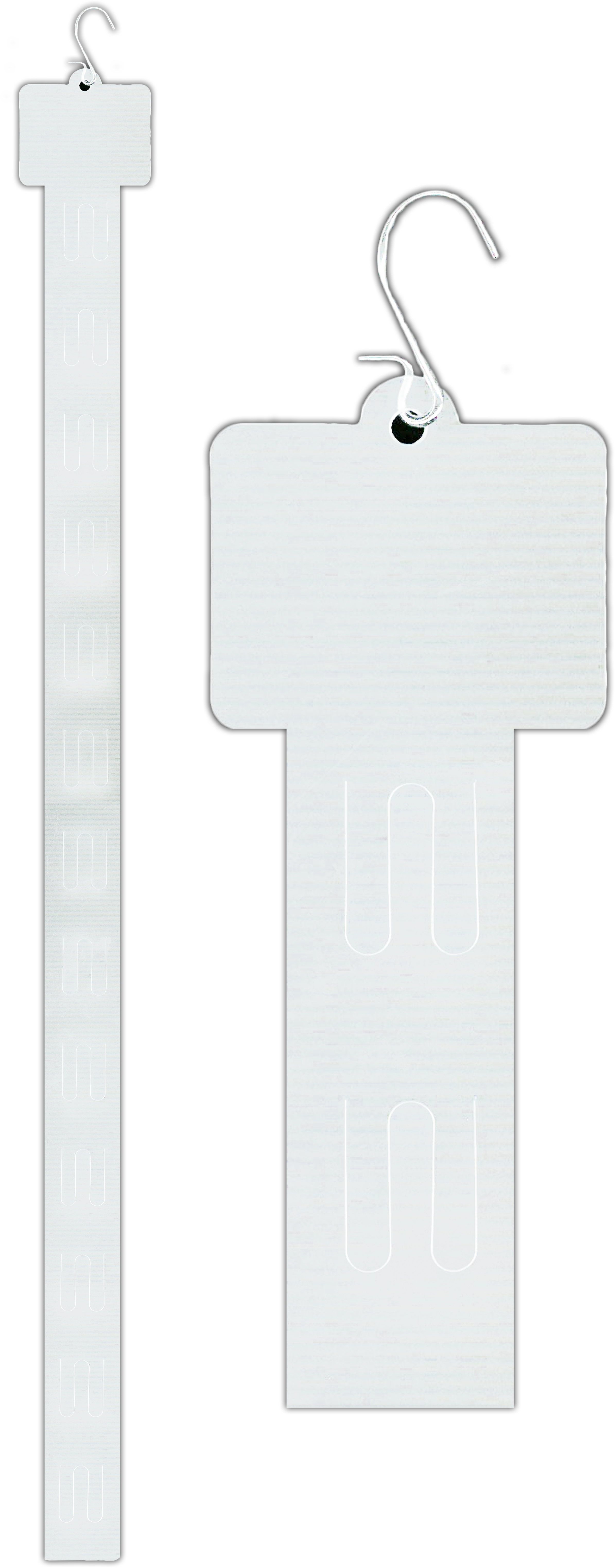 HANGING CLIP STRIP 12 Position 68cm Point of Sale Material. [Packs Only]