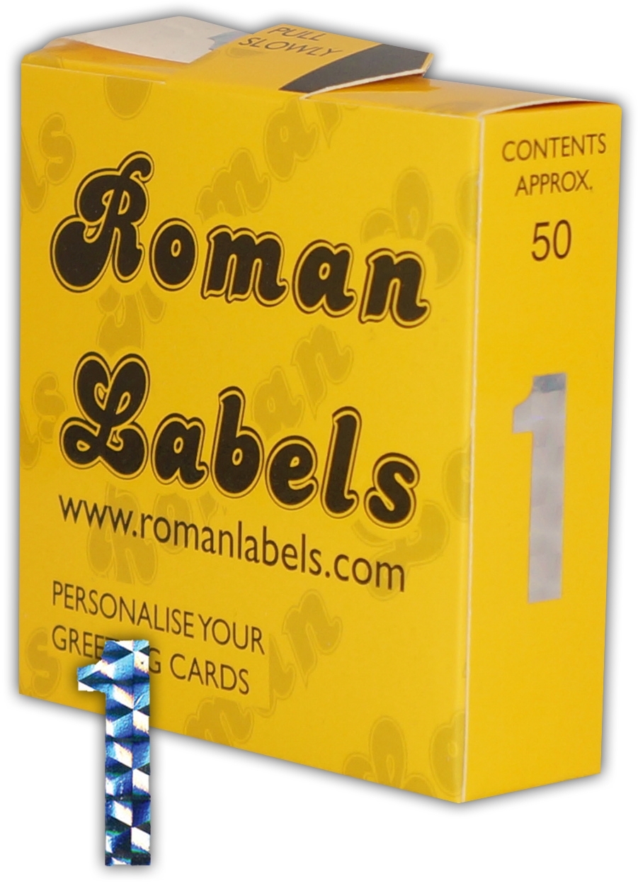 CARD NUMERALS,Holographic No.1 [Packs Only]
