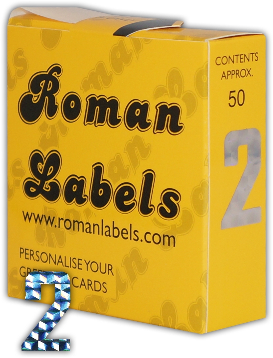 CARD NUMERALS,Holographic No.2 [Packs Only]