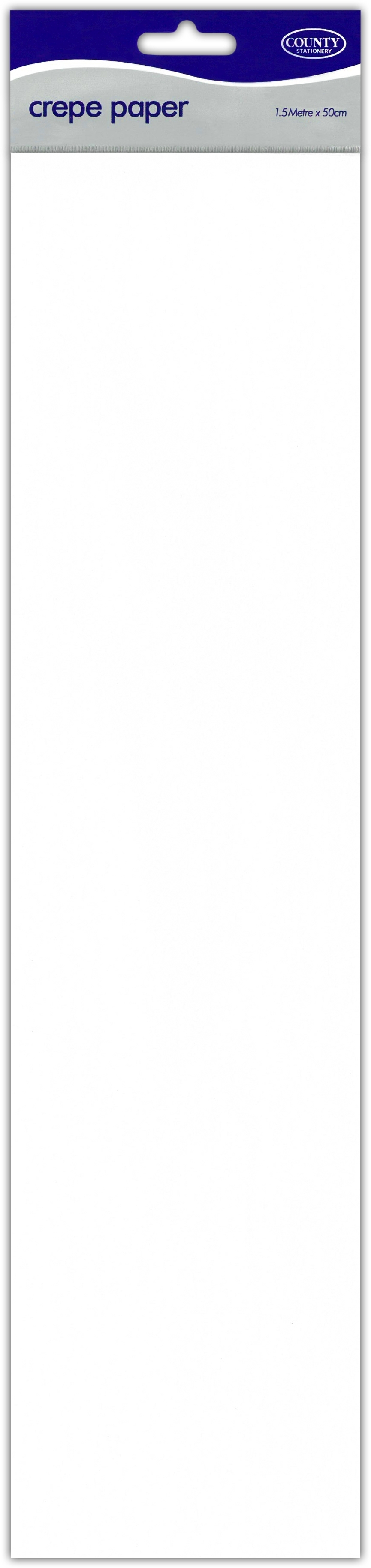CREPE PAPER,White 40% 1.5m H/pk [Packs Only]