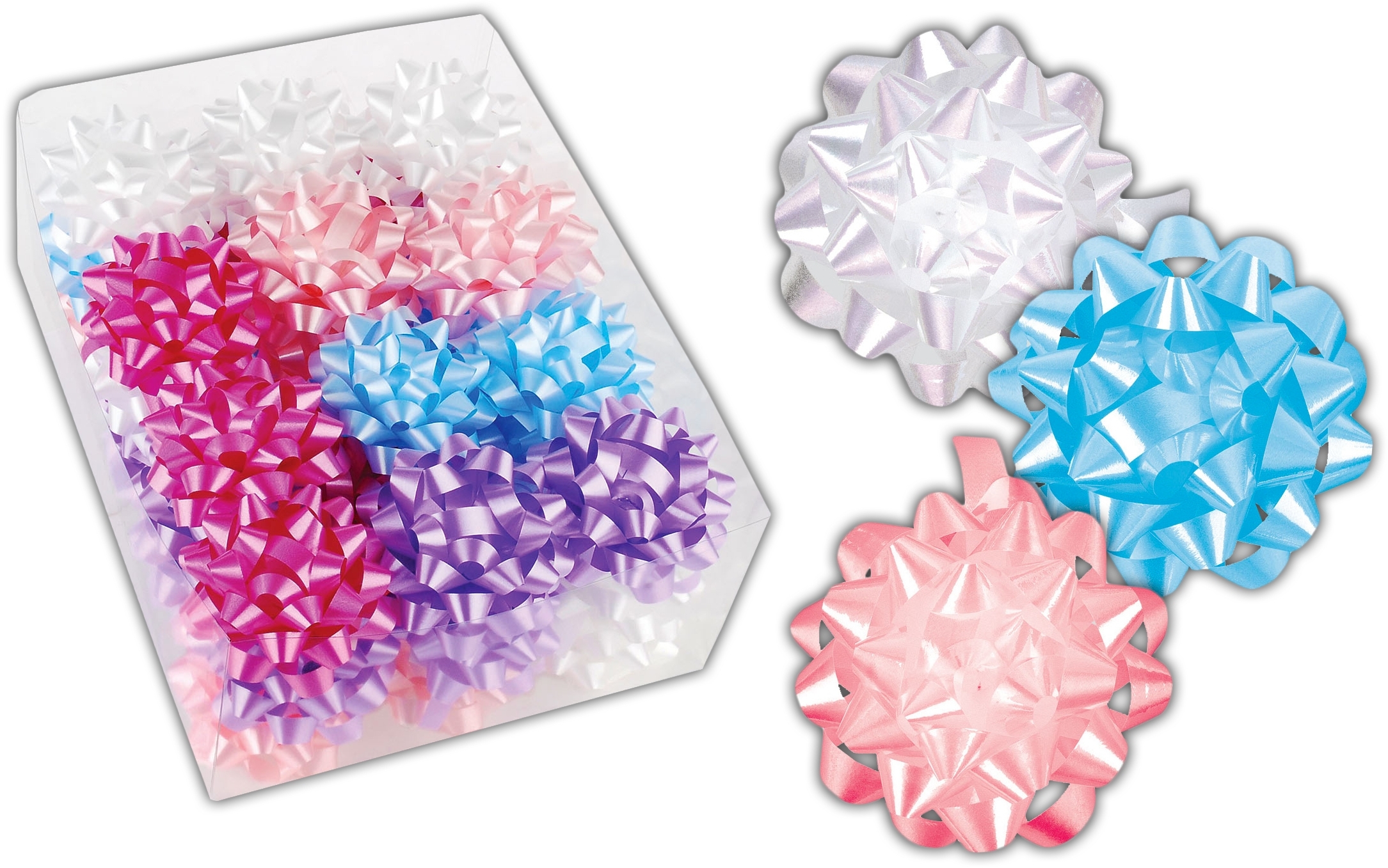 BOW,32 Loop Satin Pastel 2700W [Packs Only]