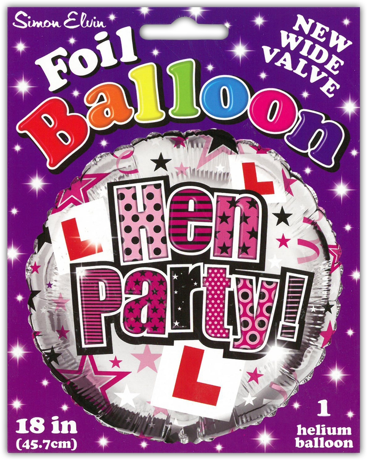 BALLOONS,Hen Party Helium Foil [Packs Only]