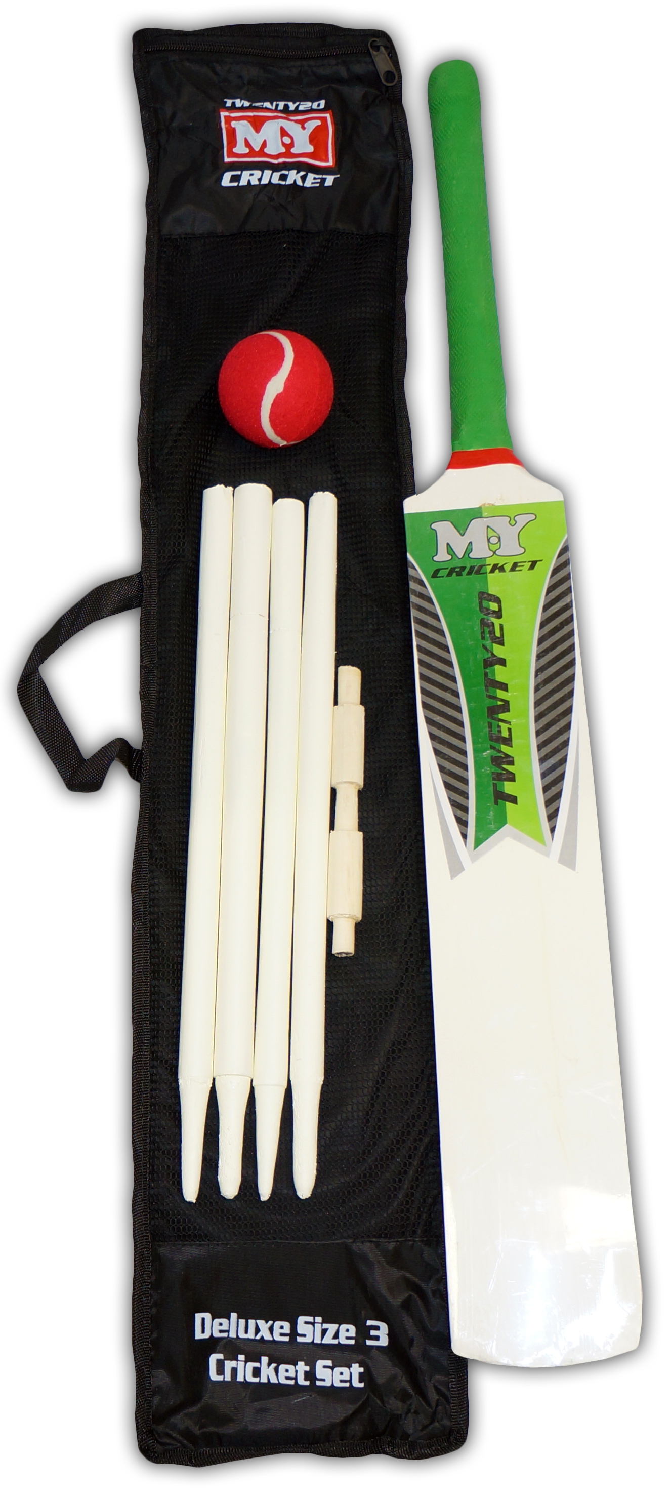 CRICKET SET,MY Size 3 in Mesh Carry Bag H/pk [Splittable]
