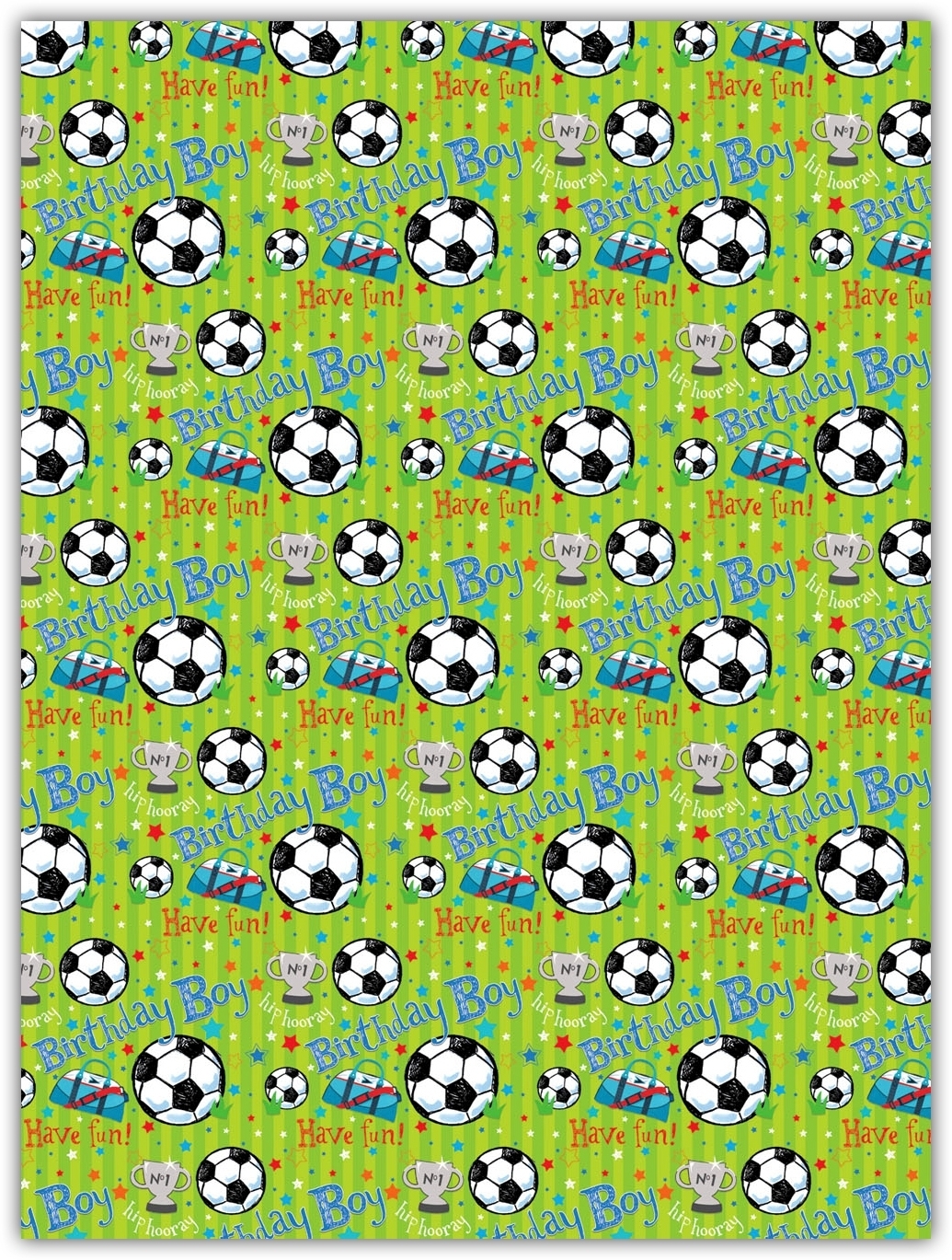 GIFT WRAP,Football [Packs Only]