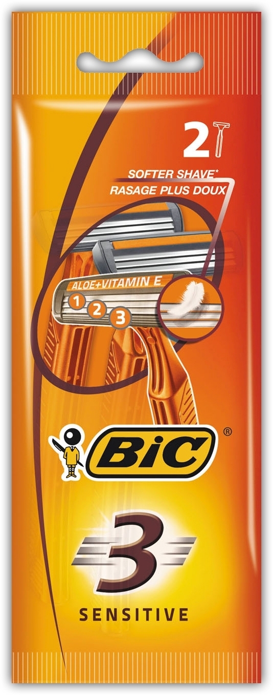 RAZOR,3 Blade Sensitive Twin Pack [Splittable]