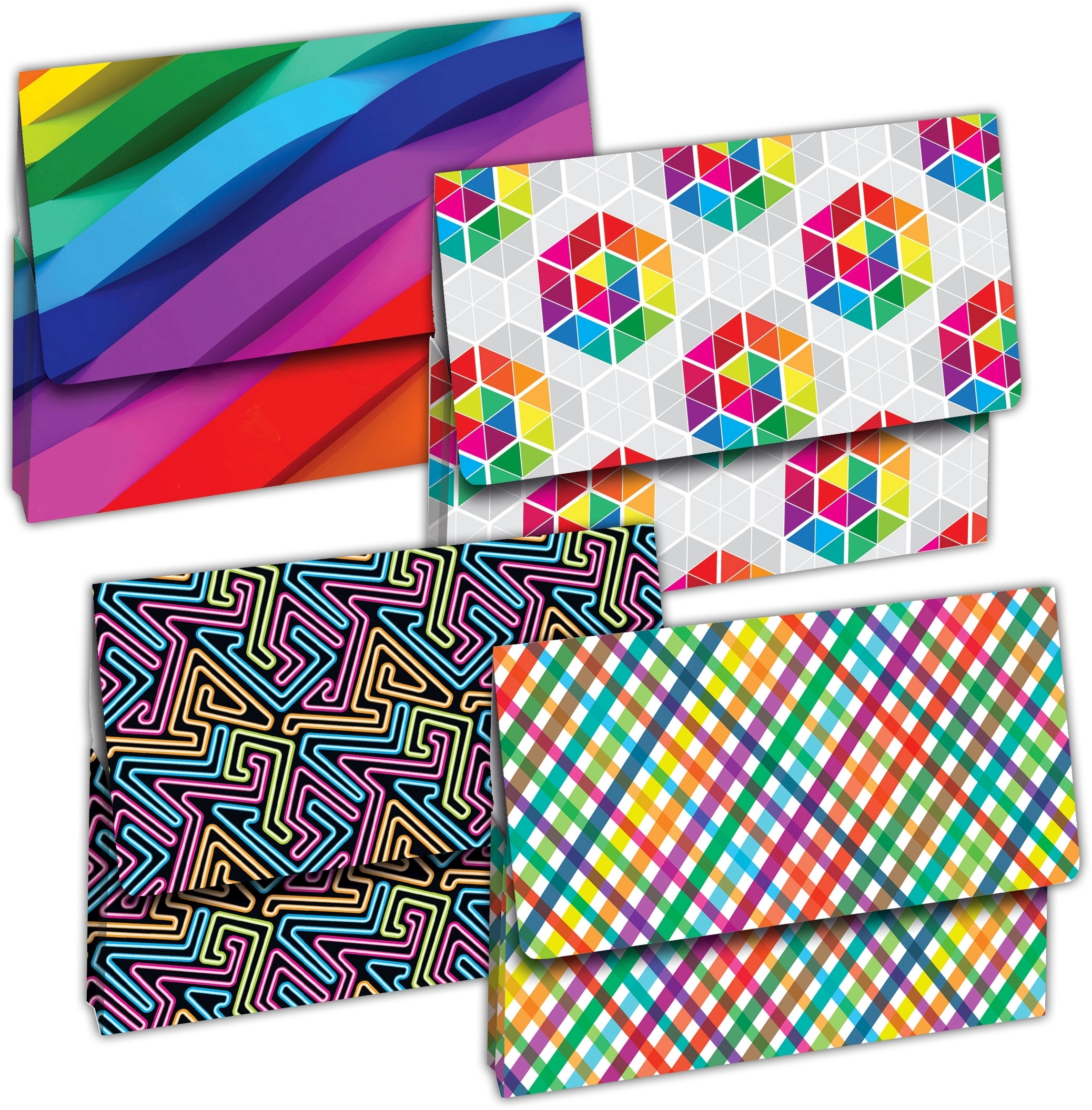 WALLET,Document Printed Asst. Des Foolscap [Splittable]