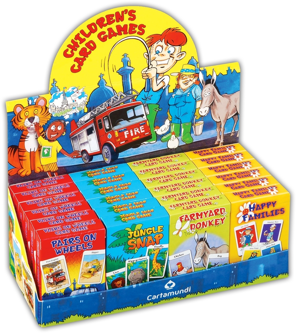 CARD GAMES,Childs 4 Asst. Snap,Donkey,Pairs & H.Families [Packs Only]