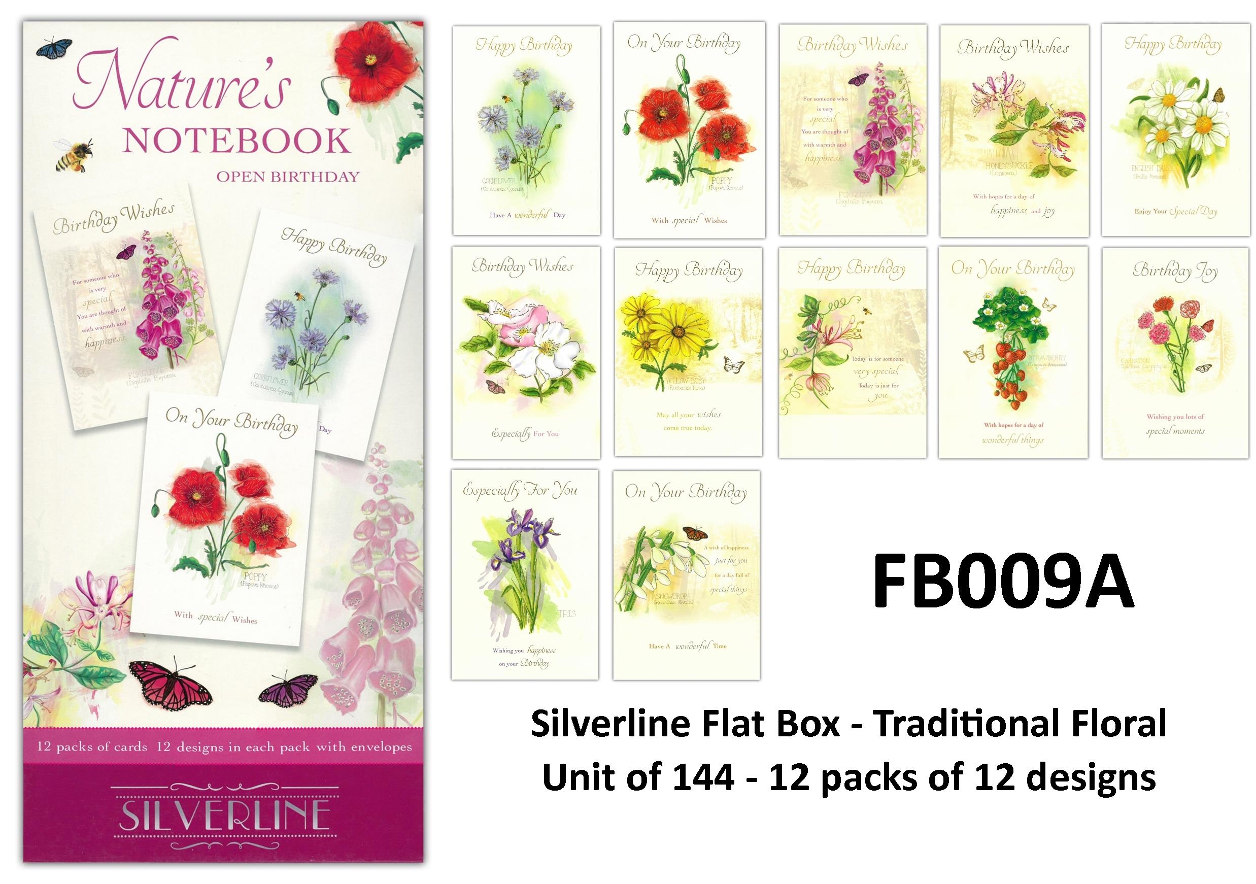 SILVERLINE FLAT BOX, Nature`s Notebook 144`s [Packs Only]