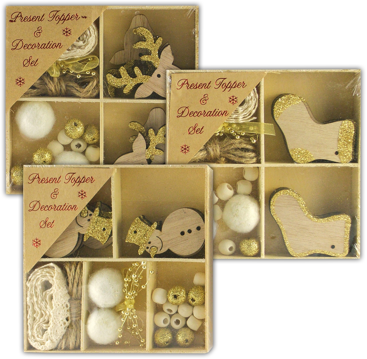 PRESENT TOPPER SET,DIY Natural (Was 3.99) [Packs Only]