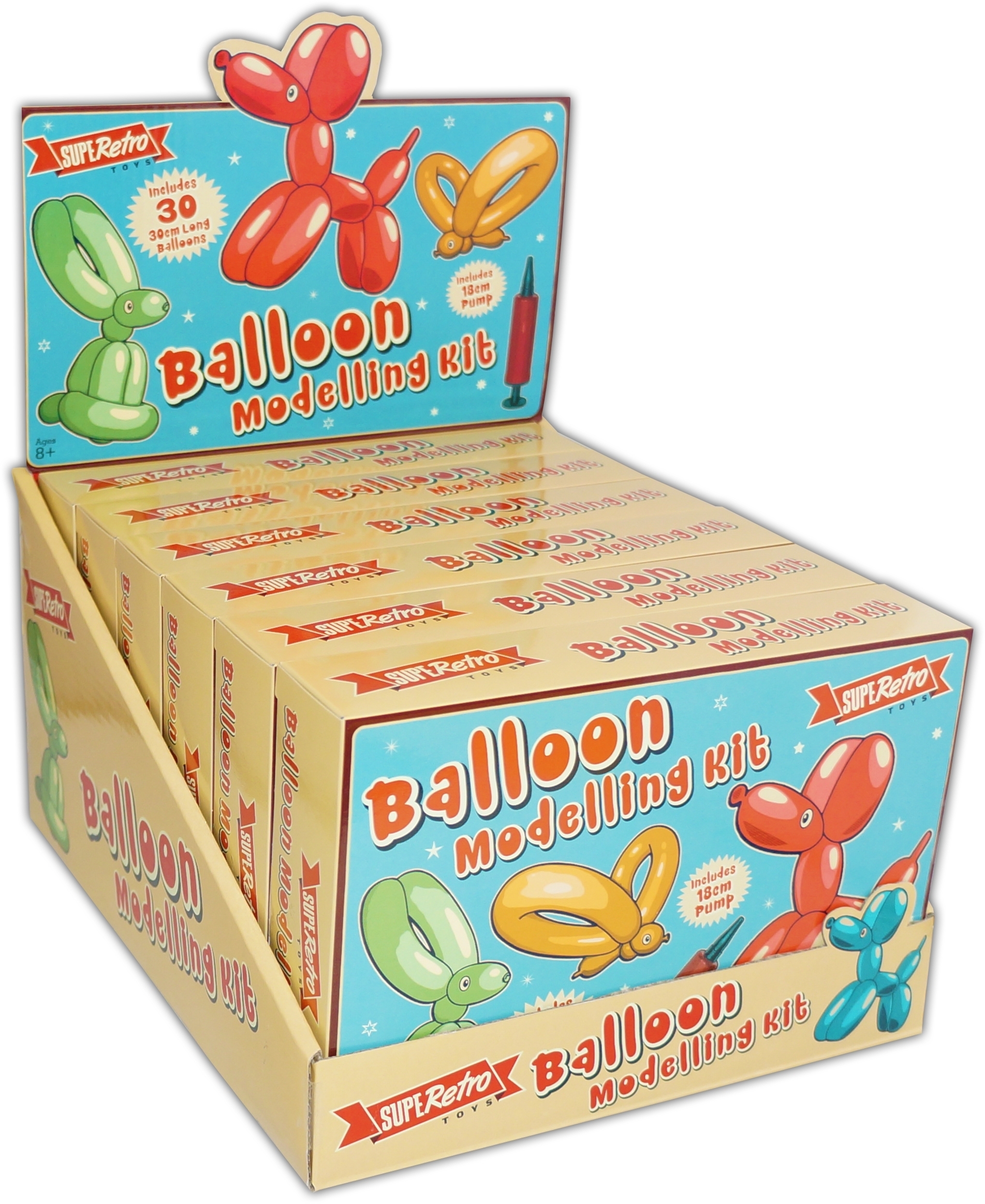 BALLOON,MODELLING KIT Inc. 30 Balloons & Pump,Bxd CDU [Packs Only]