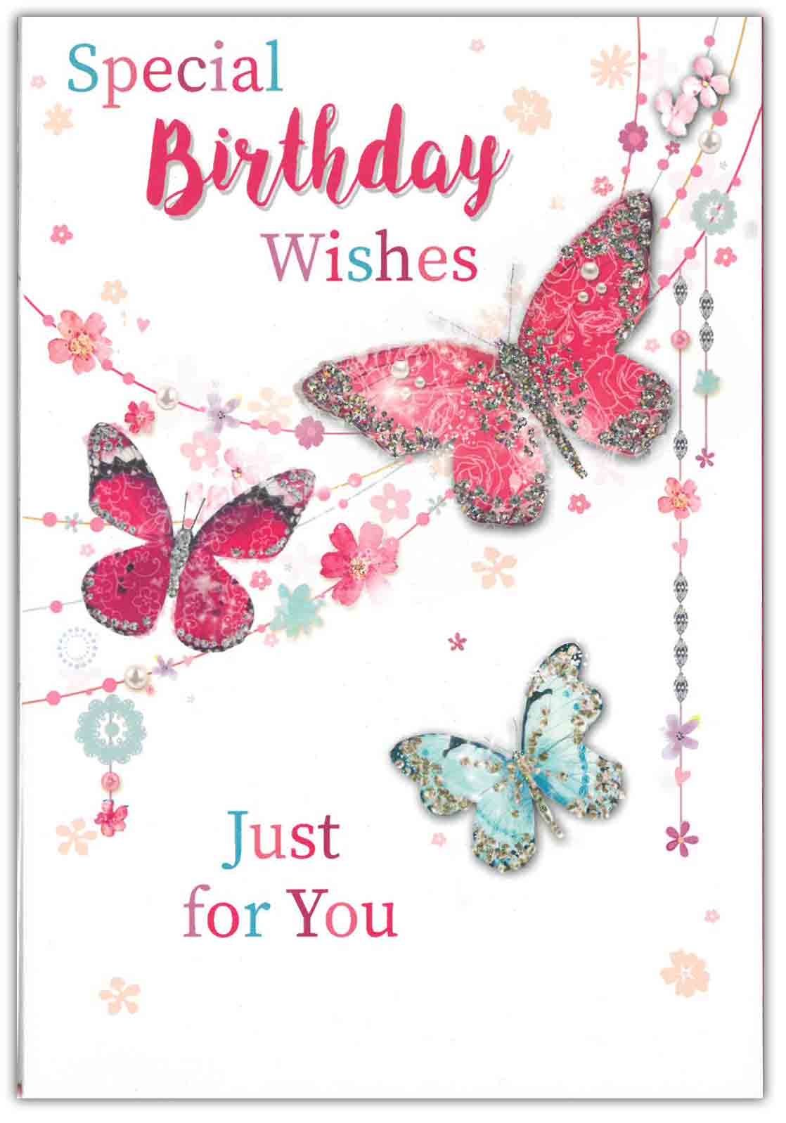 BIRTHDAY CARDS,6`s Butterflies