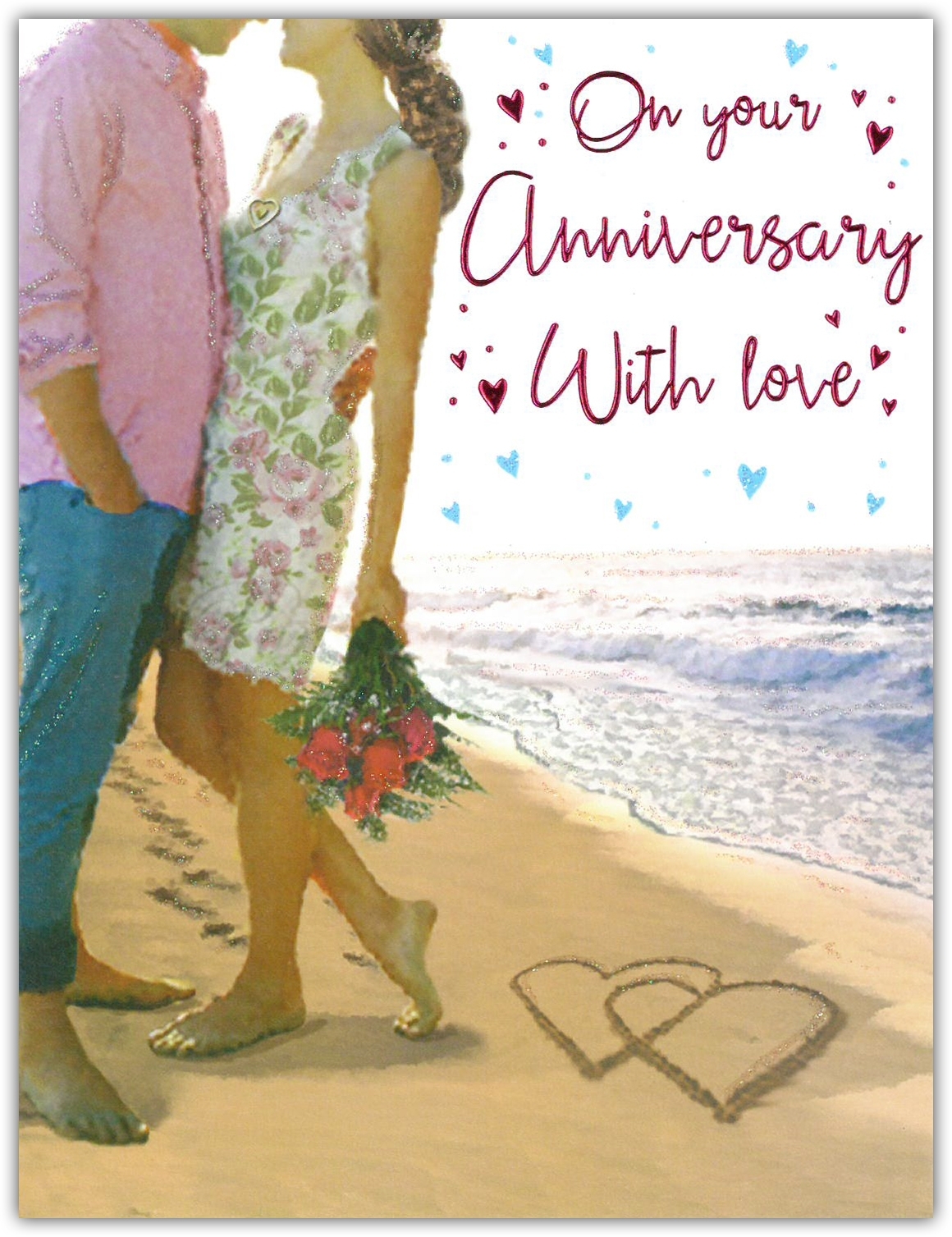 ANNIVERSARY CARDS,Your 6`s Stroll on the Beach(Was 1.49)