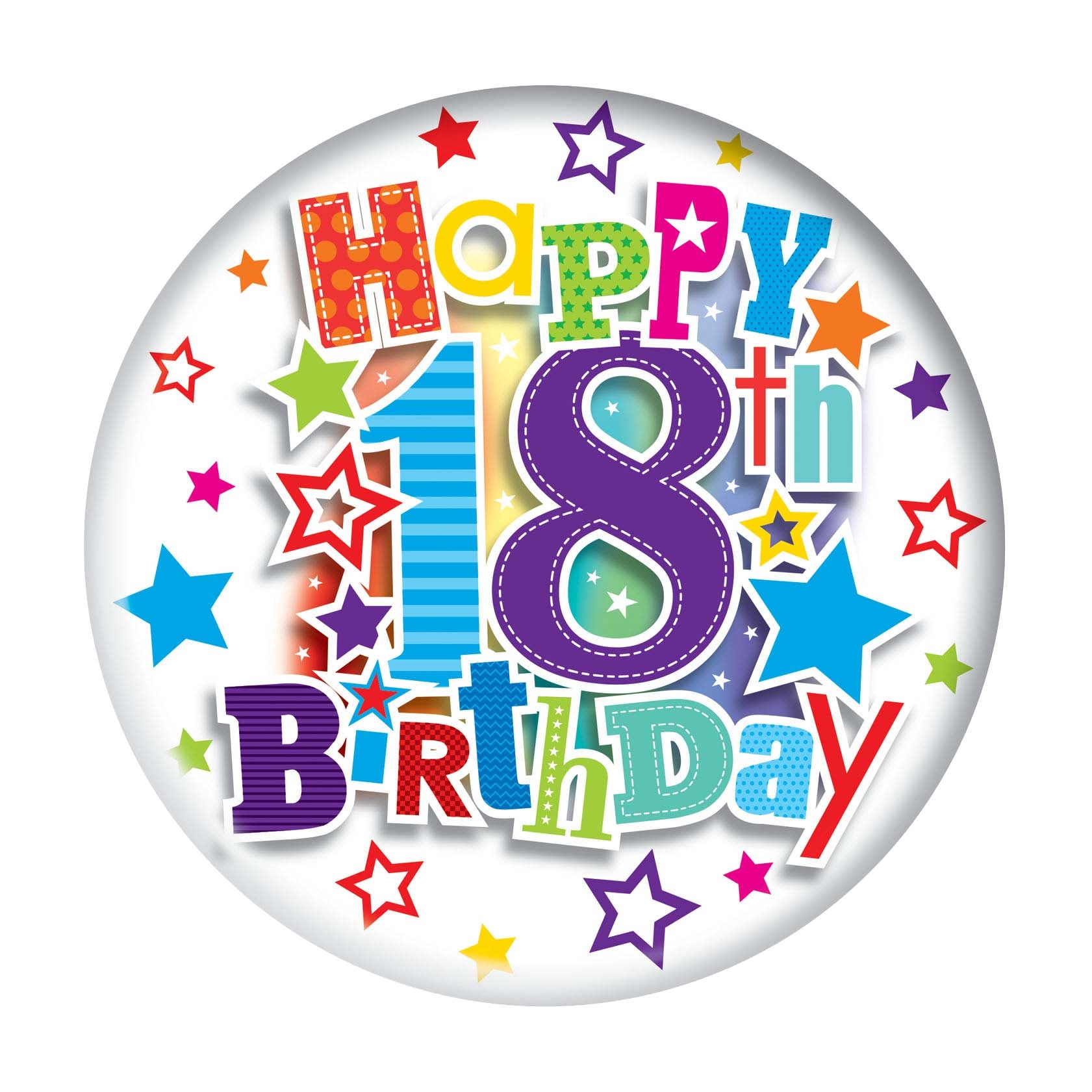 MEGA BADGE,Age 18 Unisex [Packs Only]