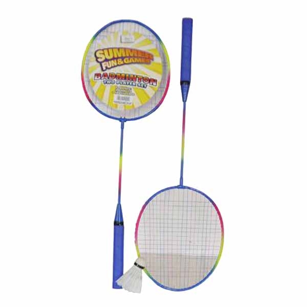 BADMINTON SET,2 Rackets & 1 Shuttlecock in Net [Splittable]