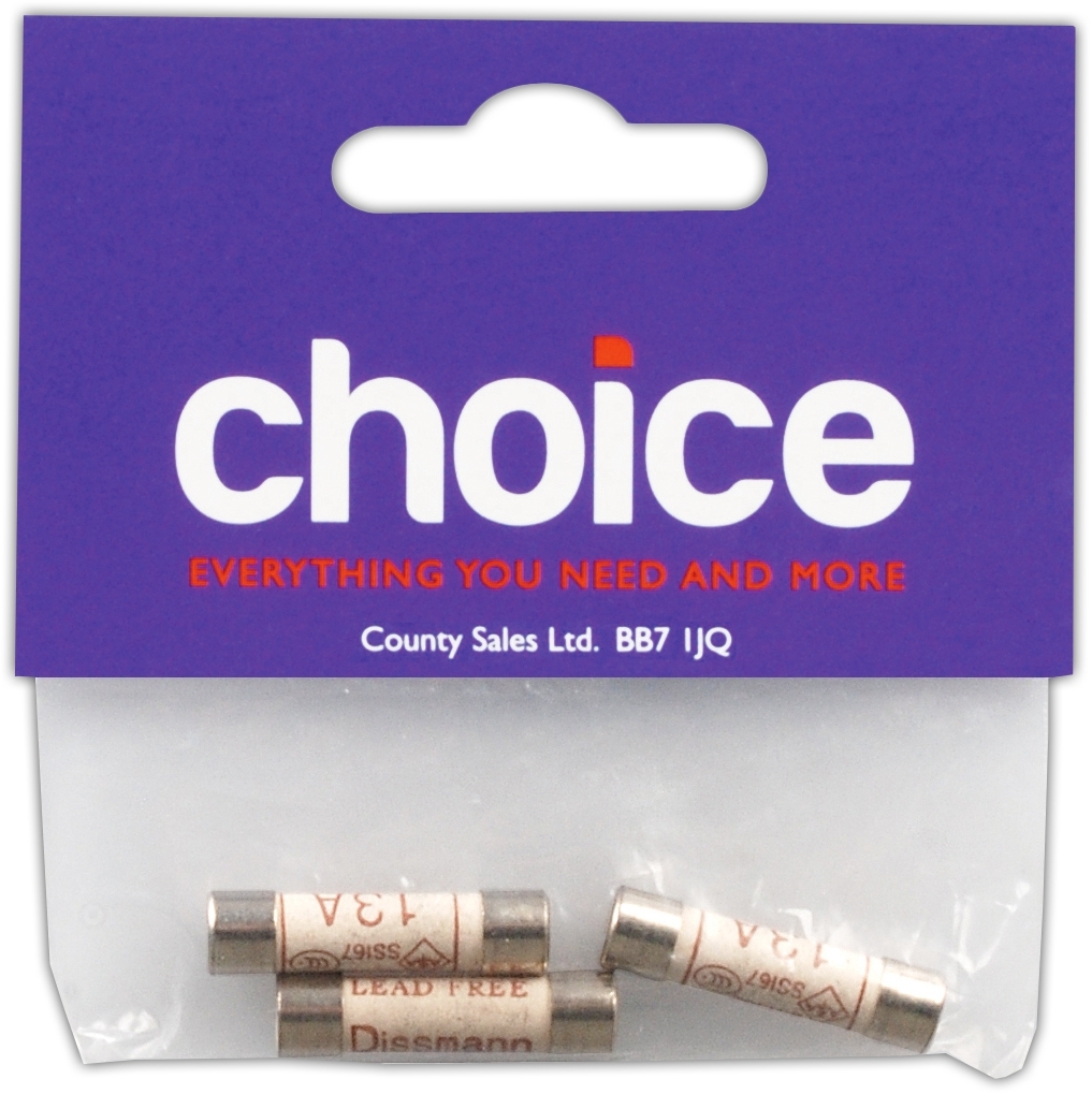 FUSES,13amp 3`s I/cd [Packs Only]
