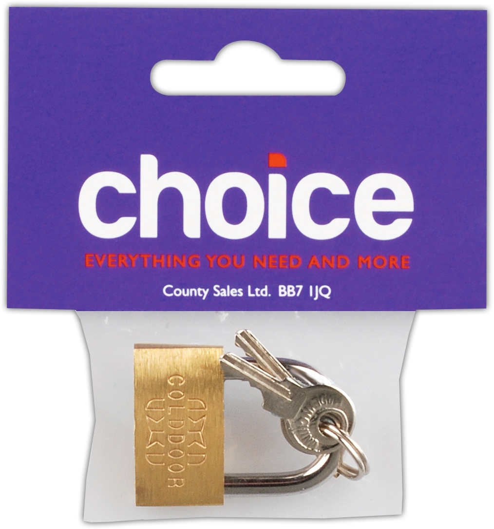 PADLOCK,Brass 30mm I/cd [Packs Only]