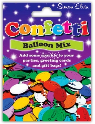 CONFETTI,Table Foil Balloons Asst.H/pk [Packs Only]