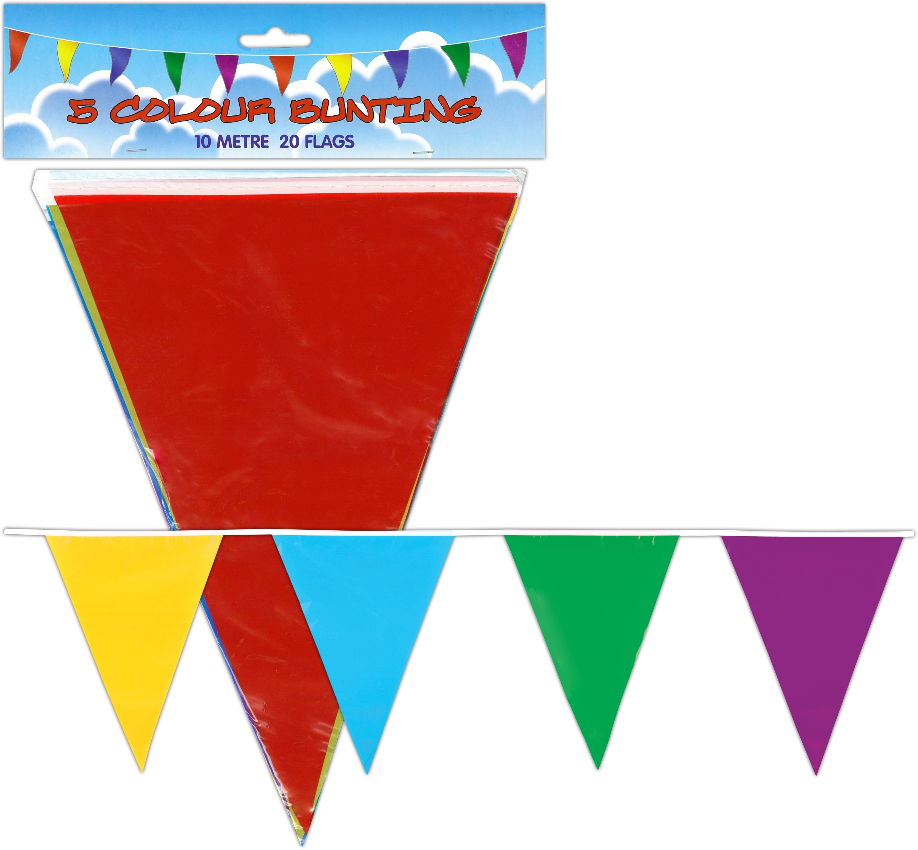 BUNTING,Multi Coloured 10m [Splittable]