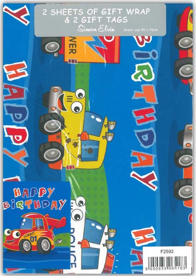 GIFT WRAP PACKETS,Trucks H/pk [Packs Only]