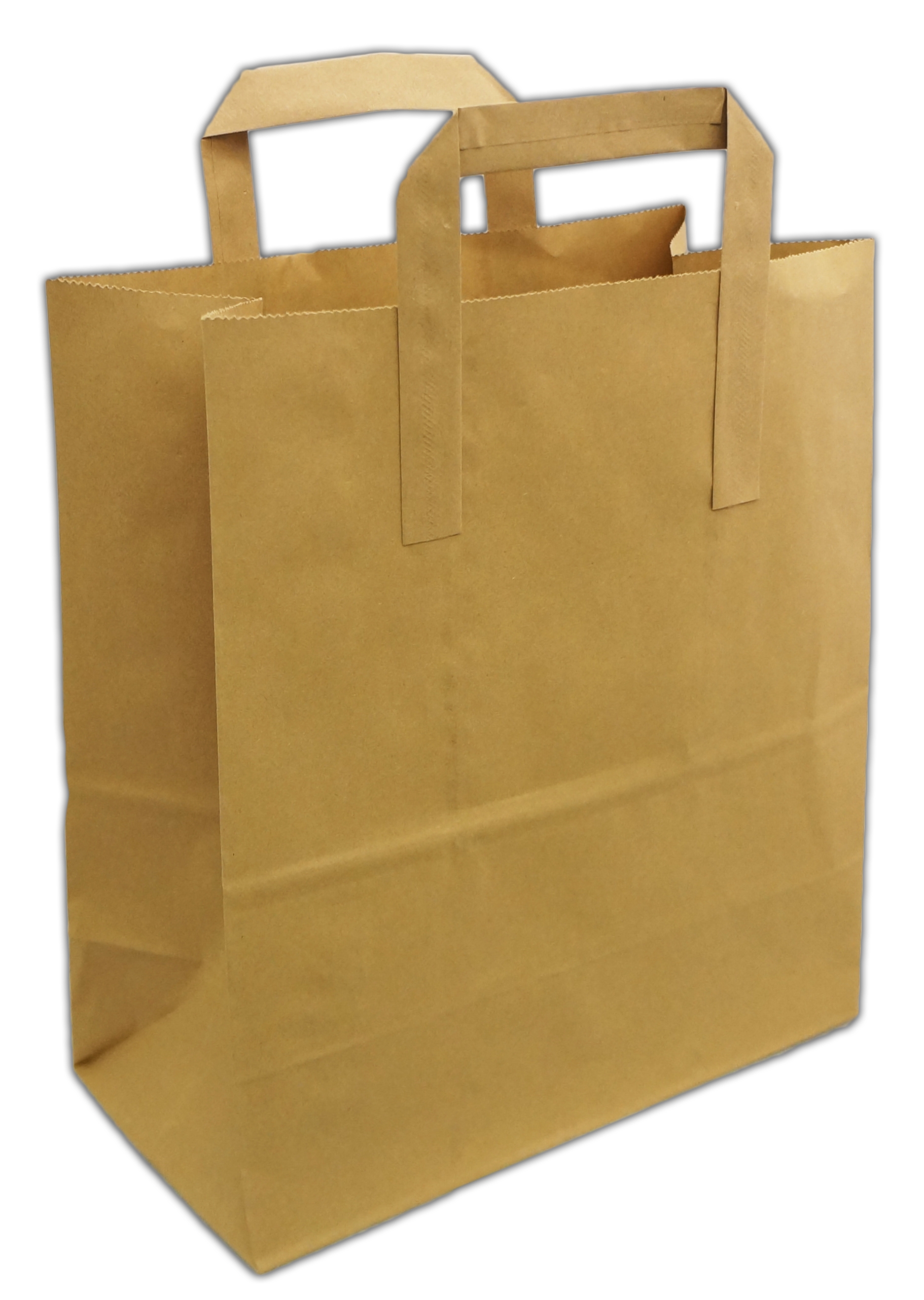 CARRIER BAG,Brown Paper SOS Medium 21x25x12cm 250`s