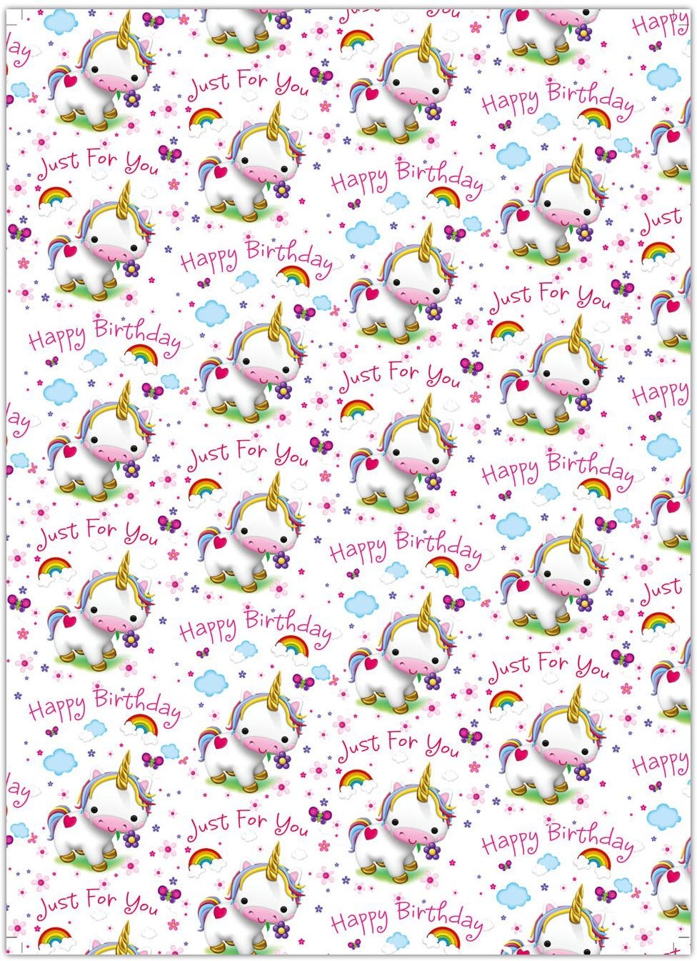 GIFT WRAP,Unicorns (Was 0.50) [Packs Only]