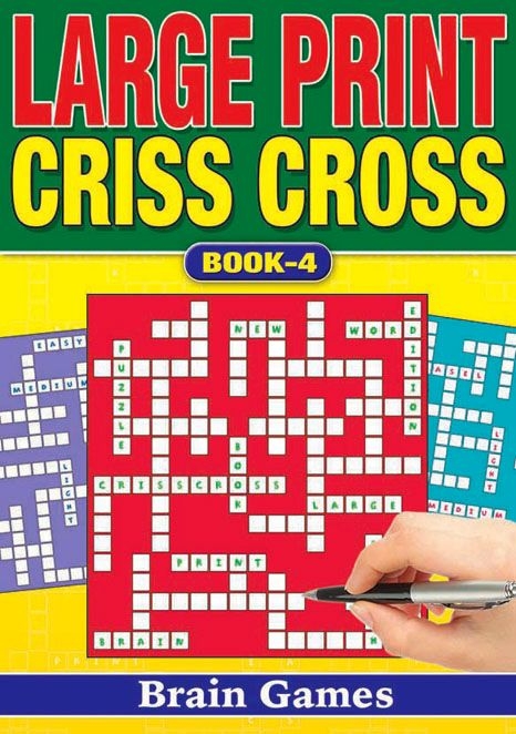 ACTIVITY BOOK,Crisscross Large Print,4 Asst. [Packs Only]