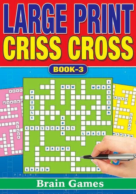 ACTIVITY BOOK,Crisscross Large Print,4 Asst. [Packs Only]
