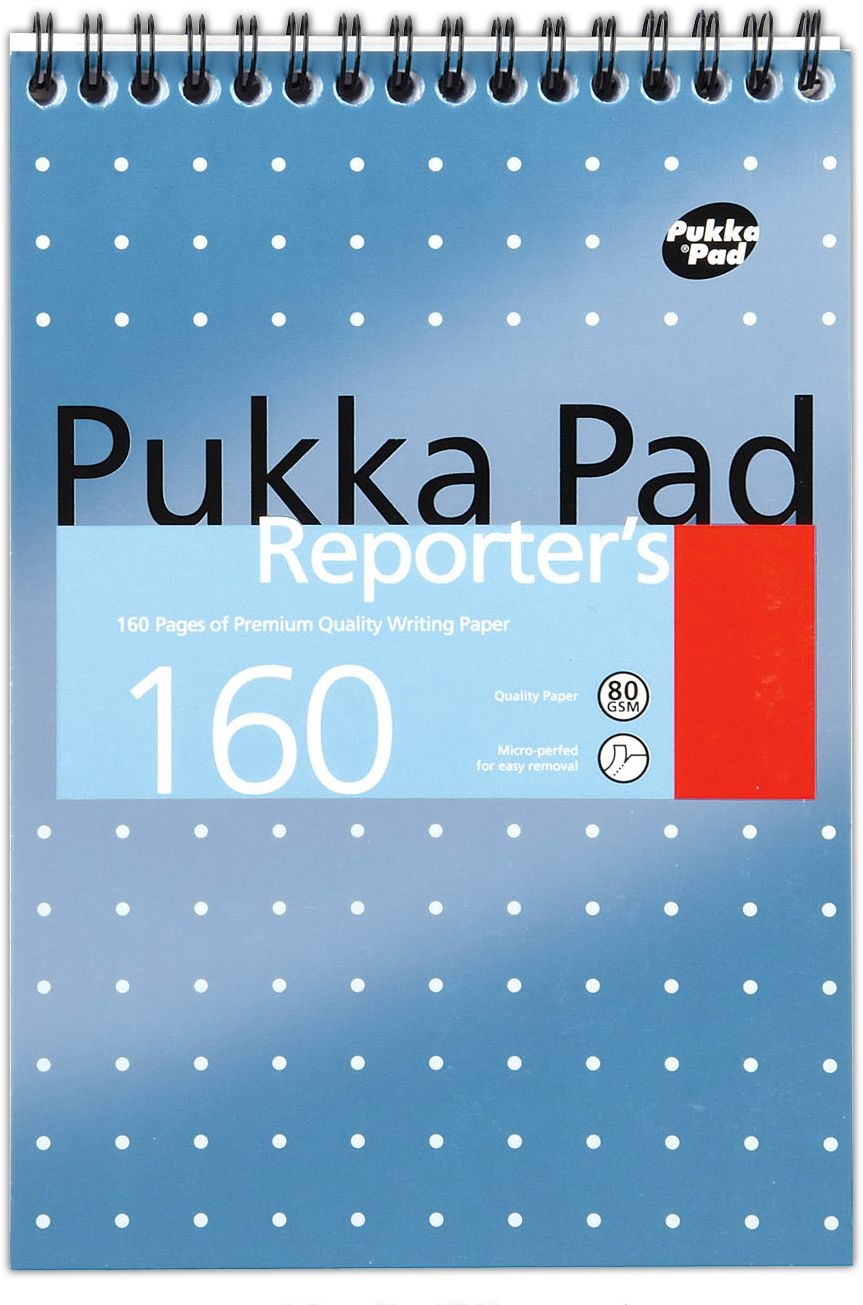 REPORTERS NOTEBOOK,Pukka Pad Twin Wire Metallic 160pg [Packs Only]