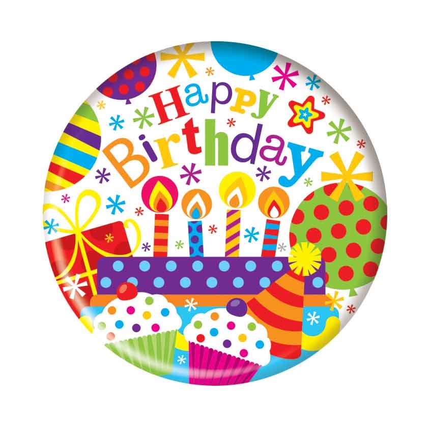 MEGA BADGE,Happy Birthday Unisex [Packs Only]