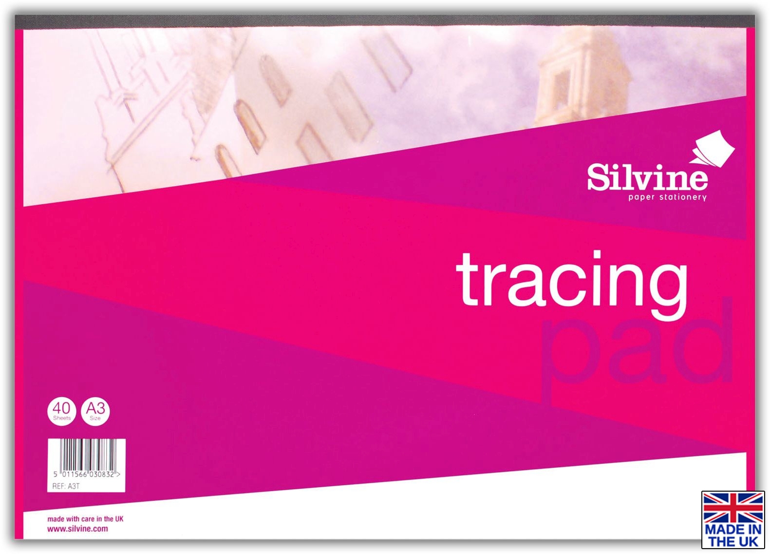 TRACING PAPER PAD,A3 40 leaves Silvine [Splittable]