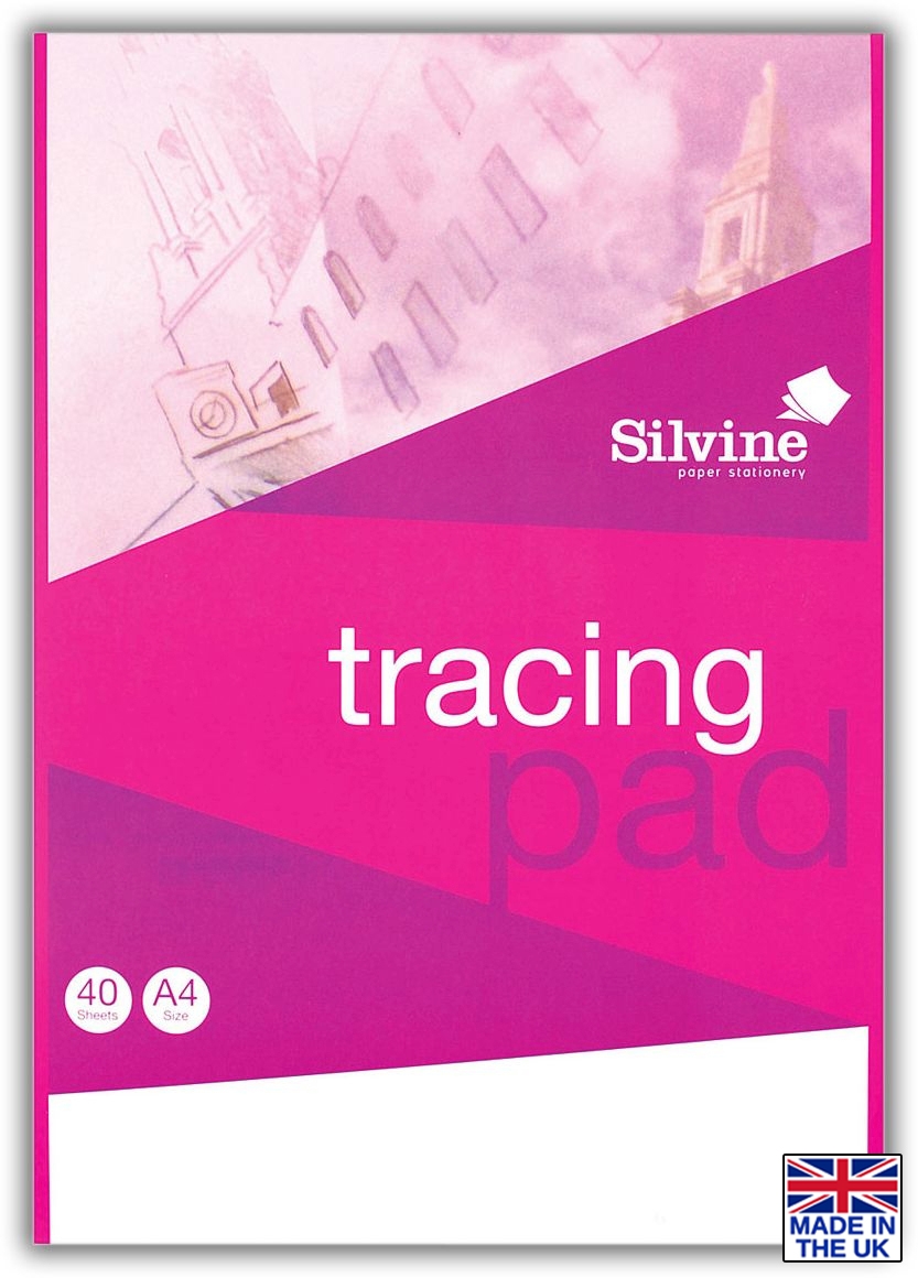 TRACING PAPER PAD,A4 40 leaves Silvine [Splittable]