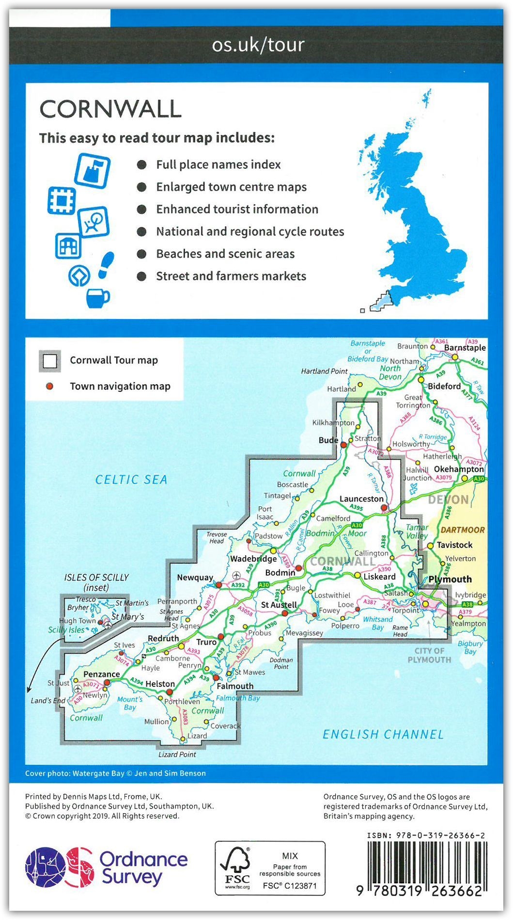MAP,O/S Cornwall Tour 1 [Splittable]