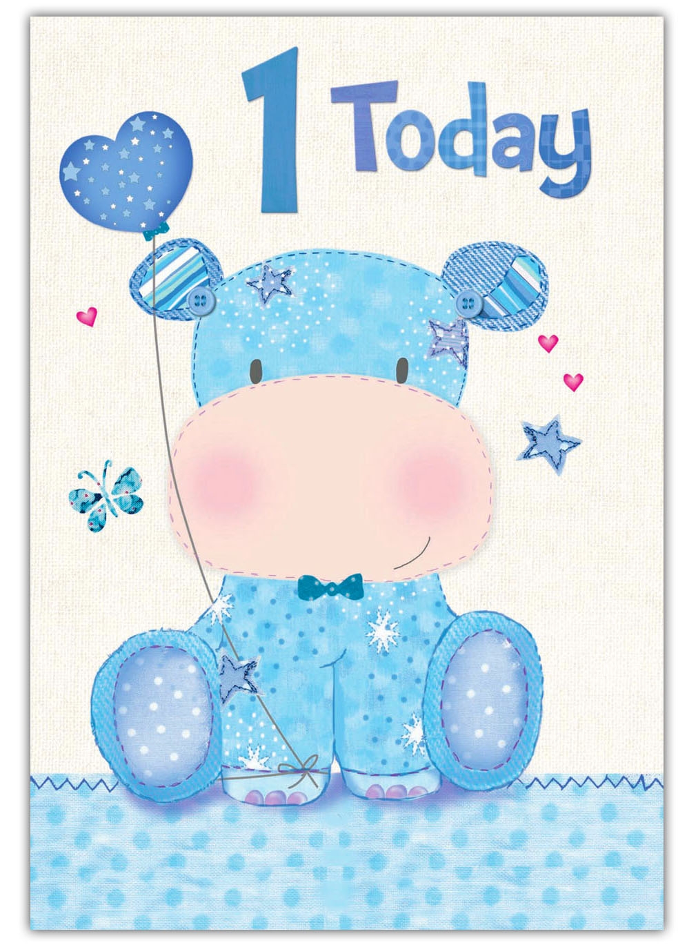 AGE 1 CARDS,Male 6`s Hippo
