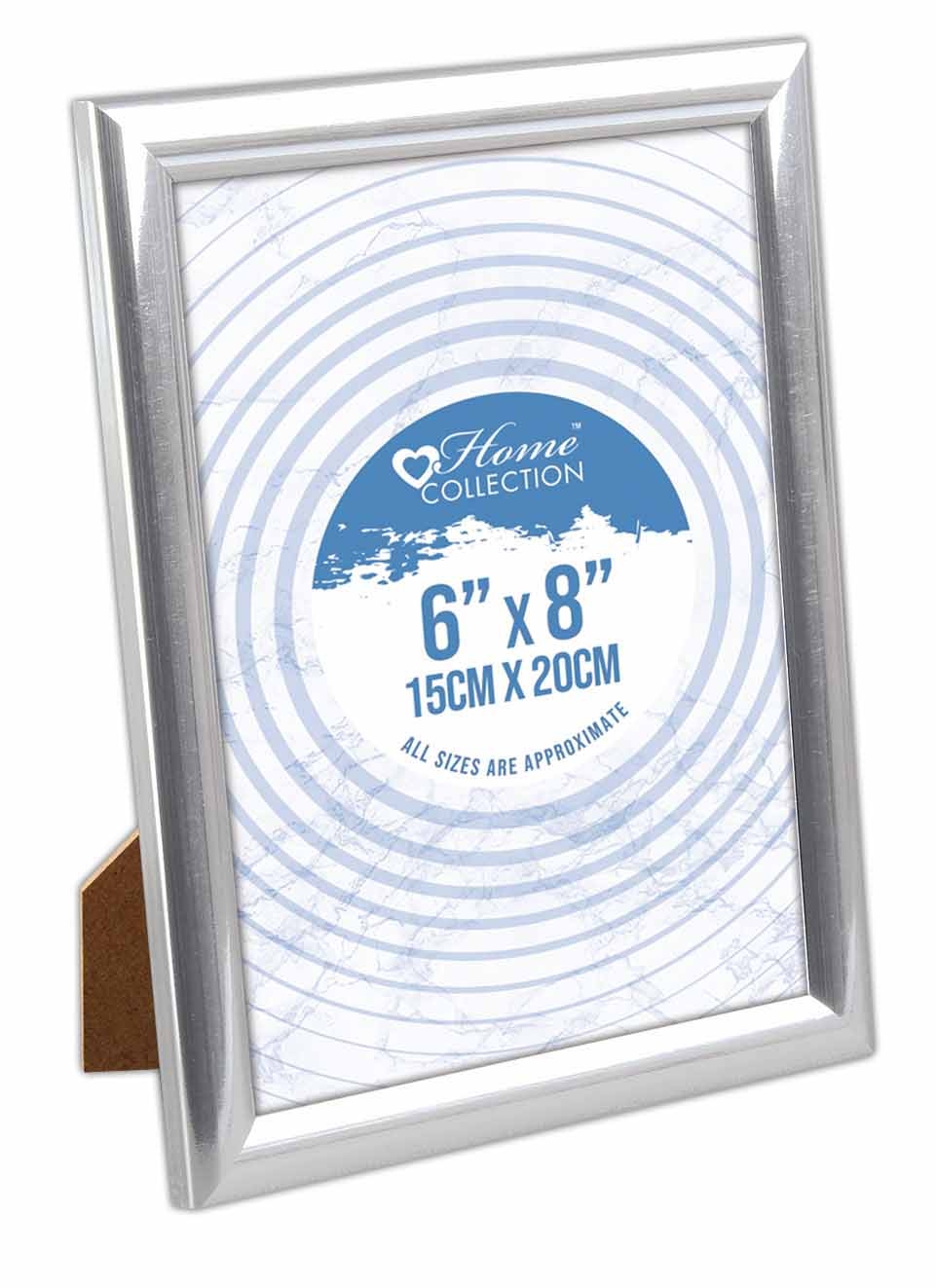 PHOTO FRAME,6x8 Round Silver Frame Glass Insert [Splittable]
