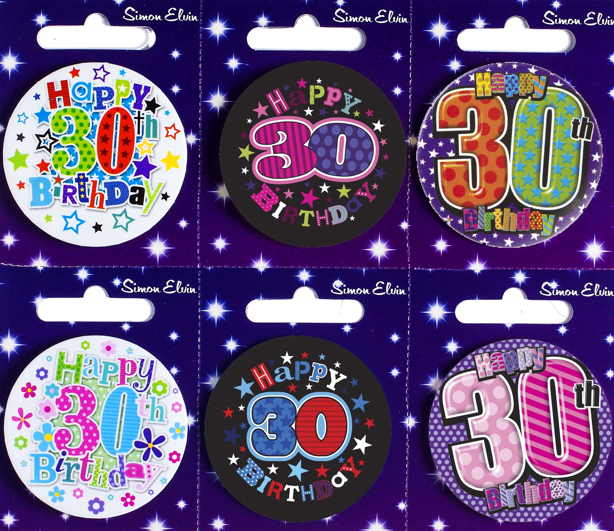 BADGE,AGE 30 Small 54mm [Packs Only]